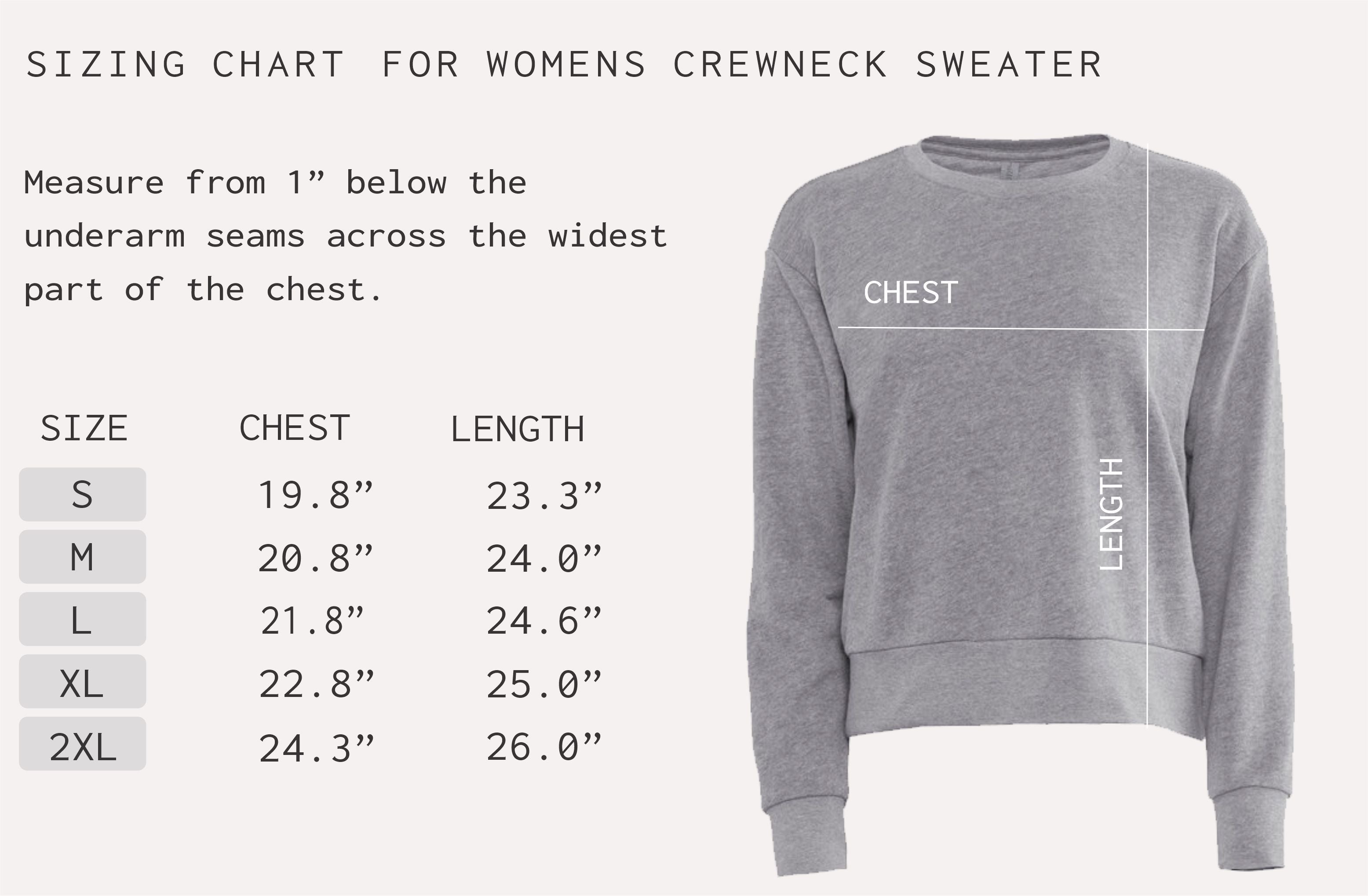 Womens Mermaid Tail Chart crewneck sweater