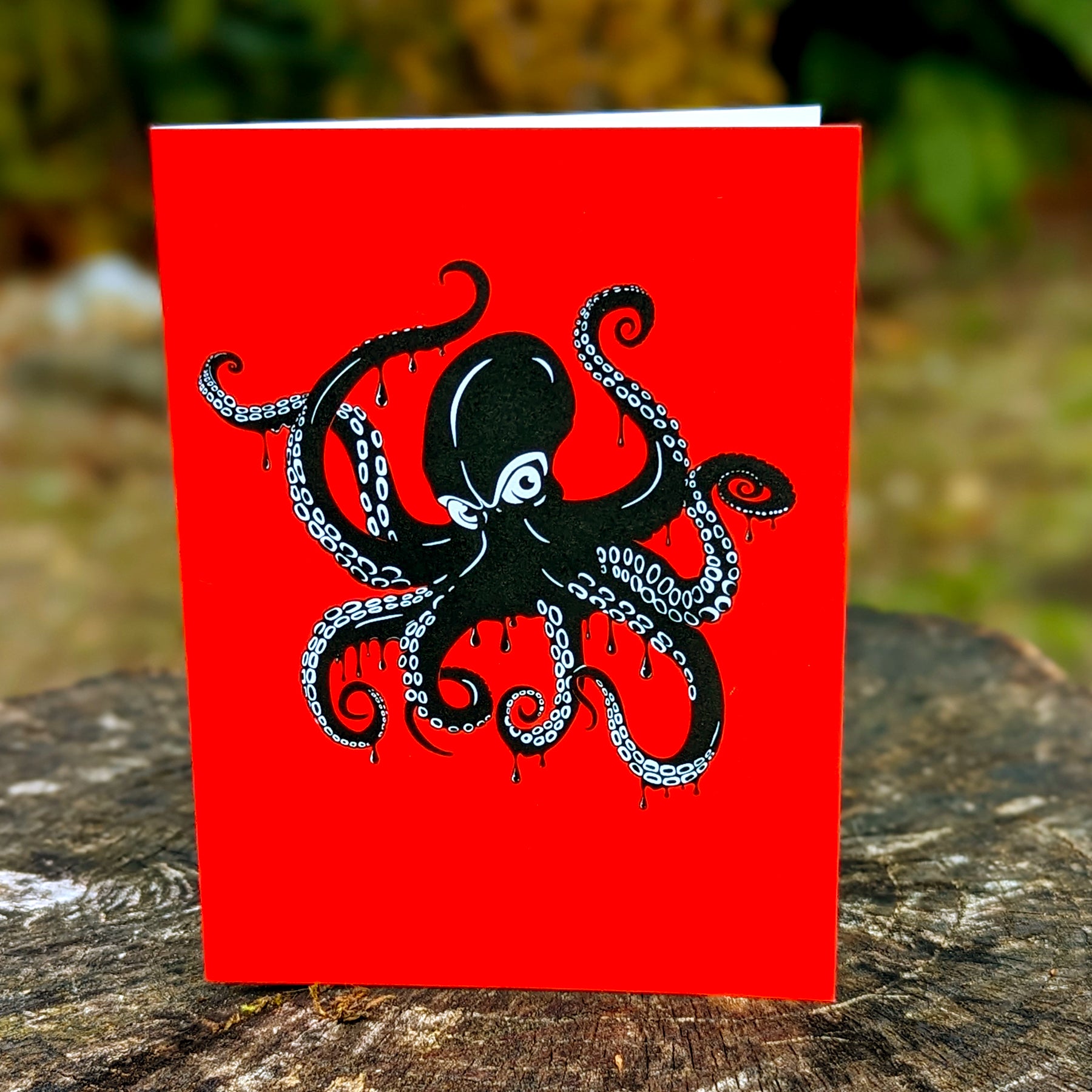 Westcoastees Giant Pacific Octopus Art Card, ART CARD, Westcoastees, www.westcoastees.com