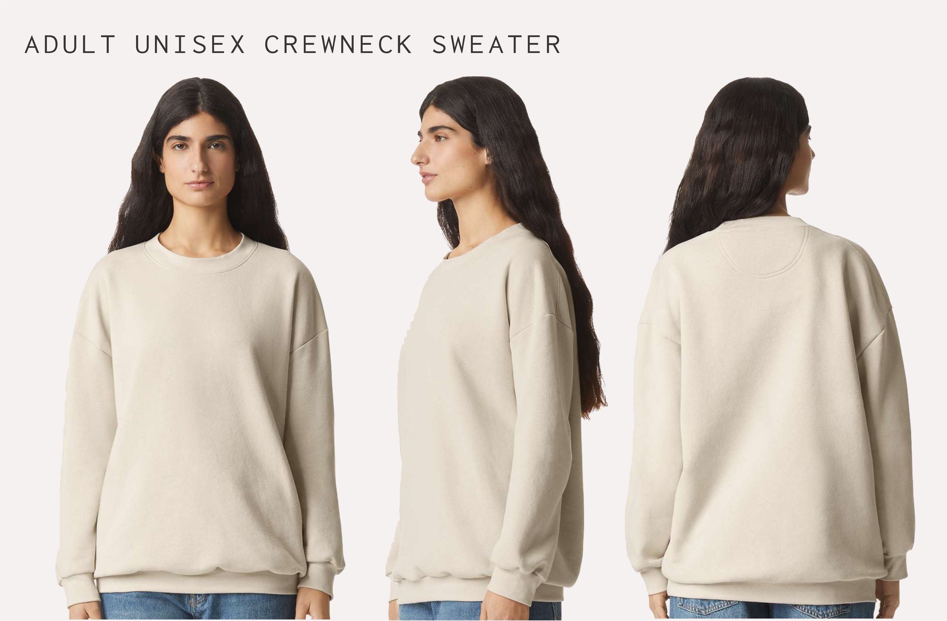 Adult Unisex Sun Whale Crewneck Sweater