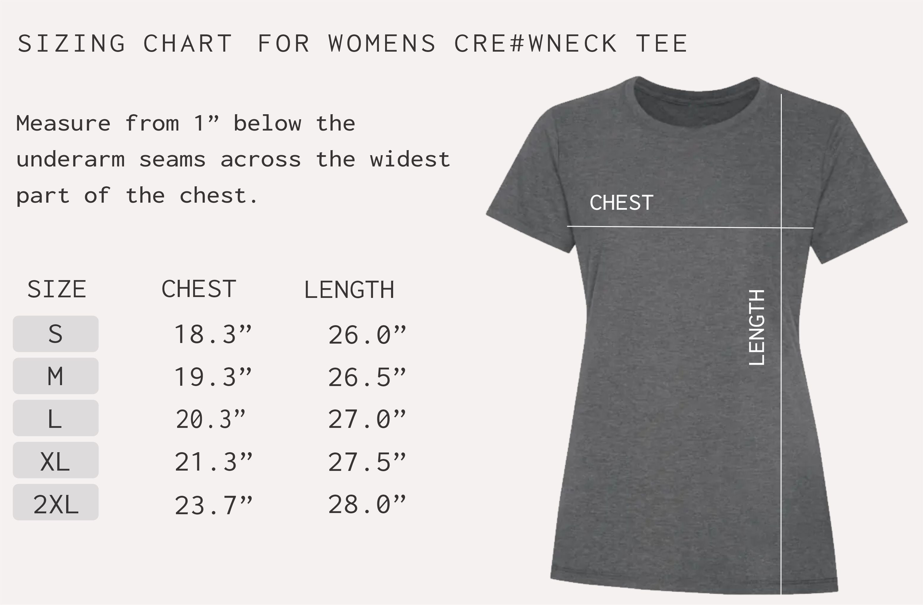 Womens Mermaid Tail Chart crewneck t-shirt