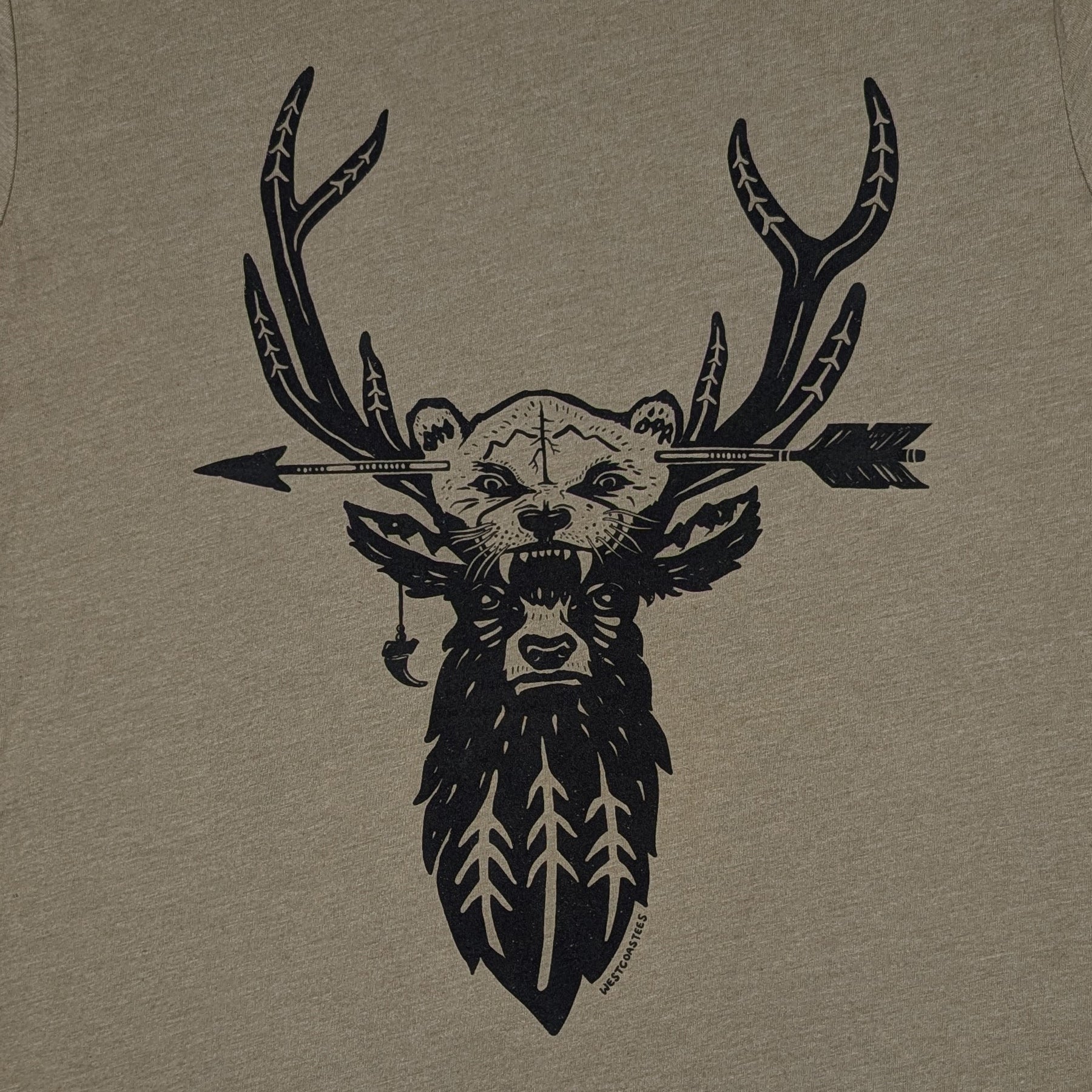 Adult Unisex Cougar Elk T-shirt