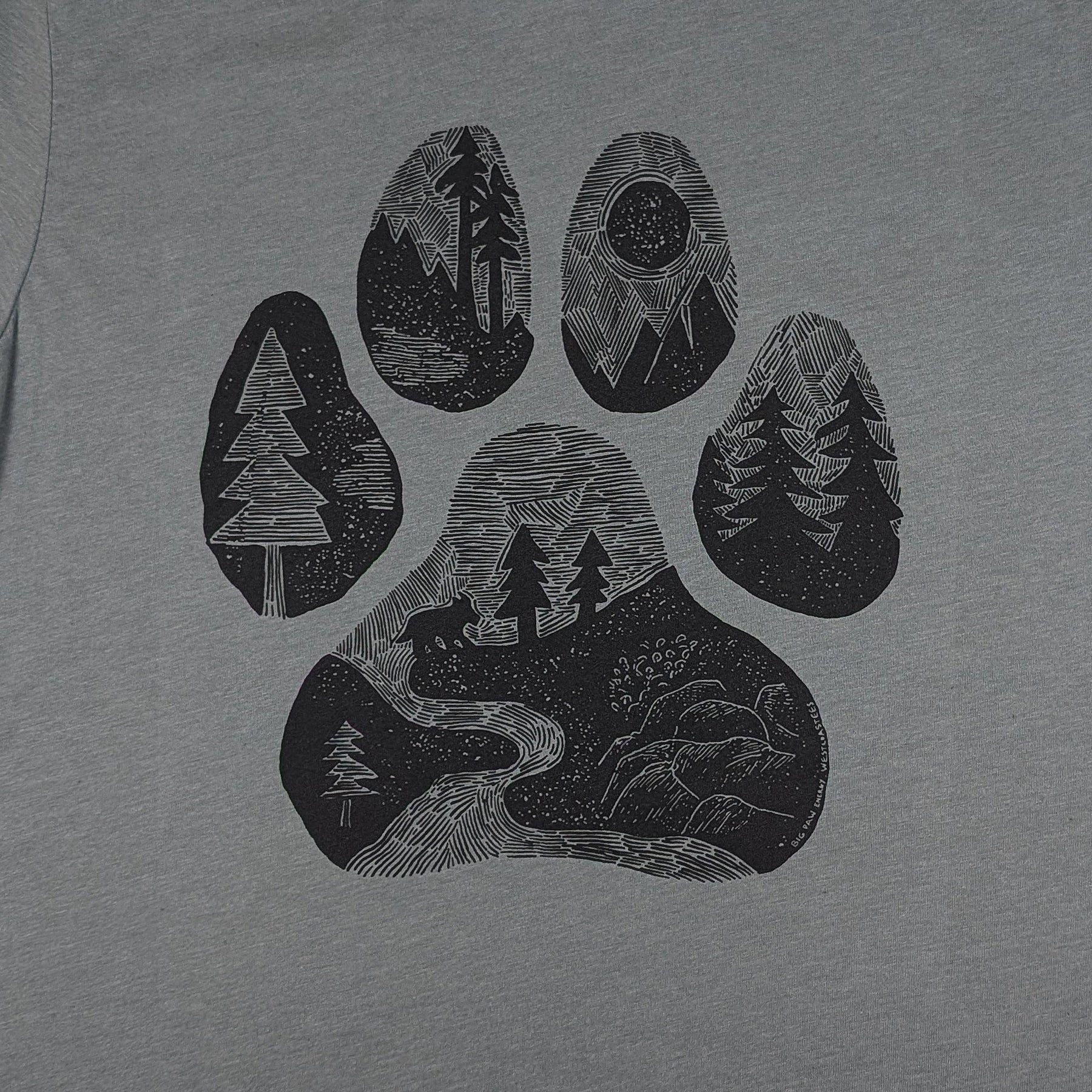 Adult Unisex Big Paw T-shirt