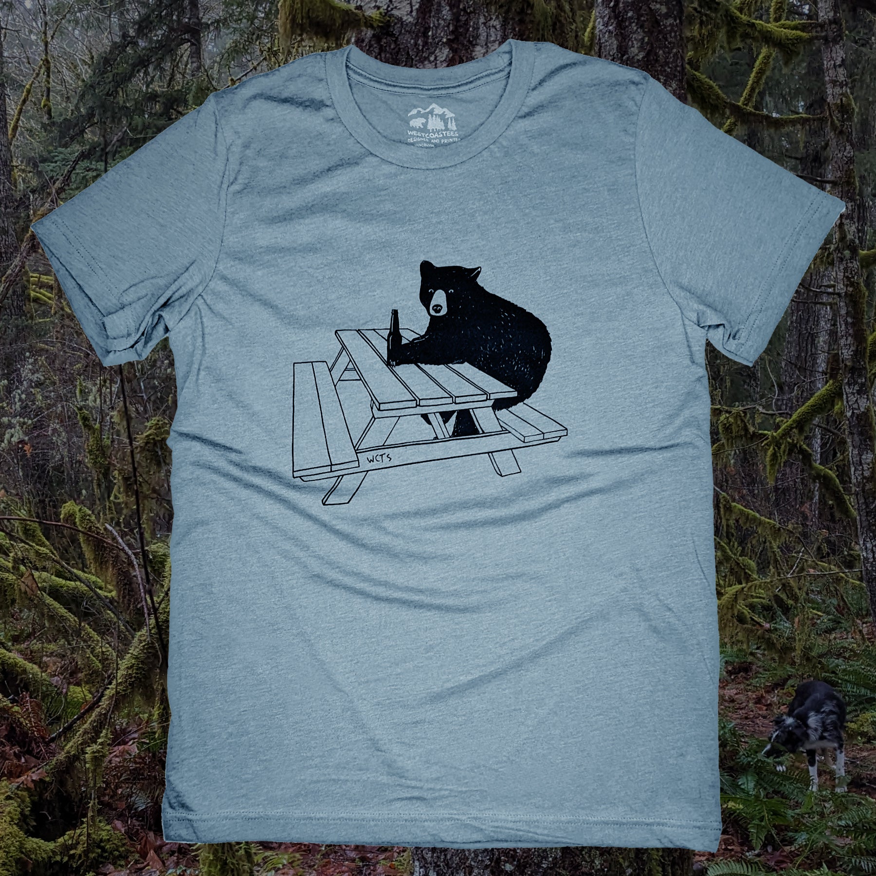 Adult Unisex Campground Bear T-shirt