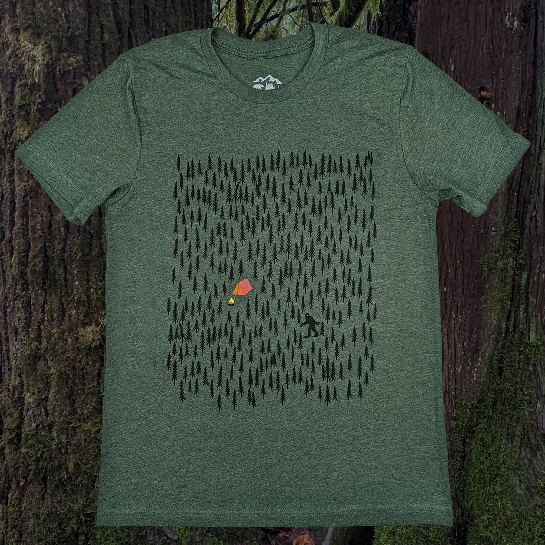 Adult Unisex Forest Camping Graphic Tee