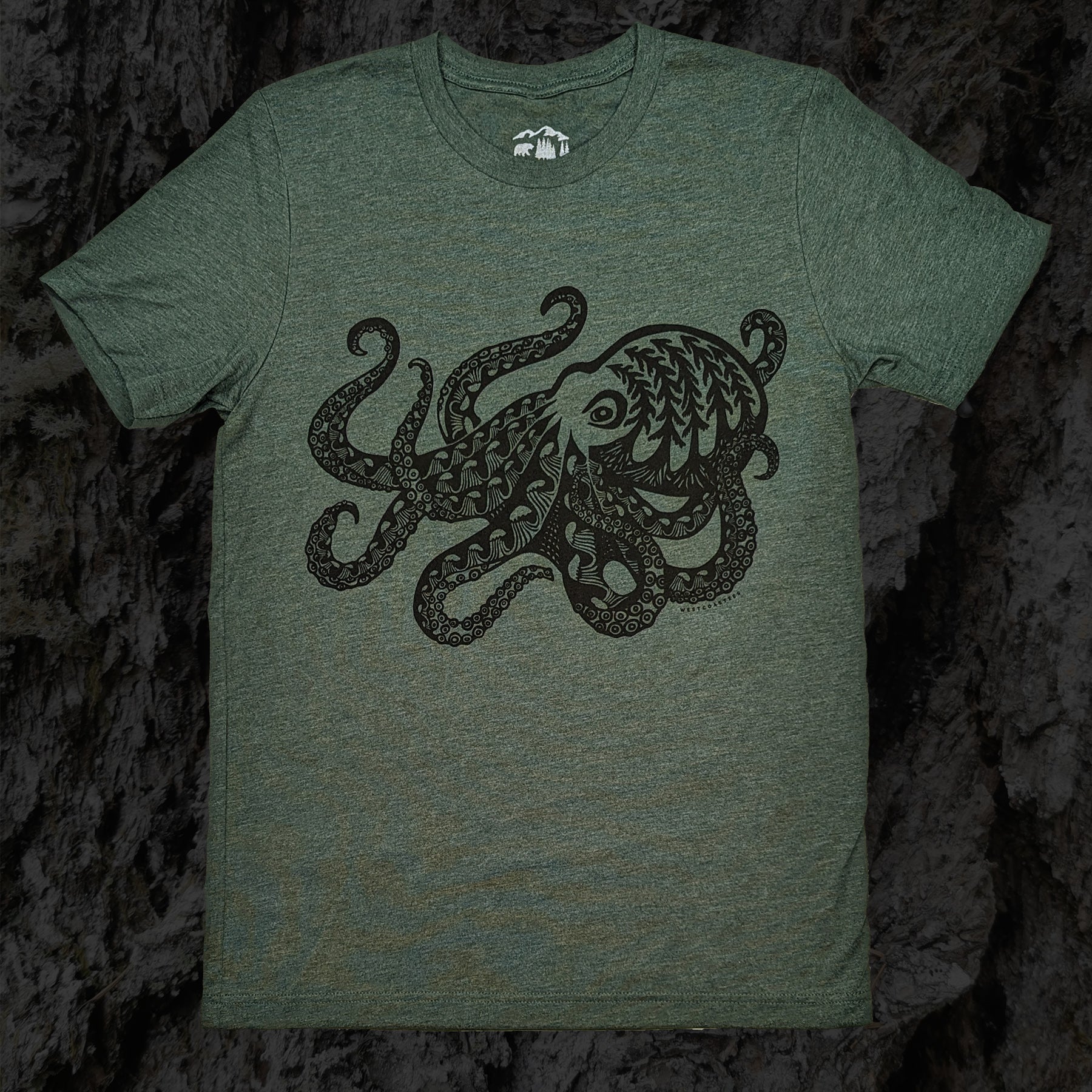 Adult Unisex Forest Octopus tee