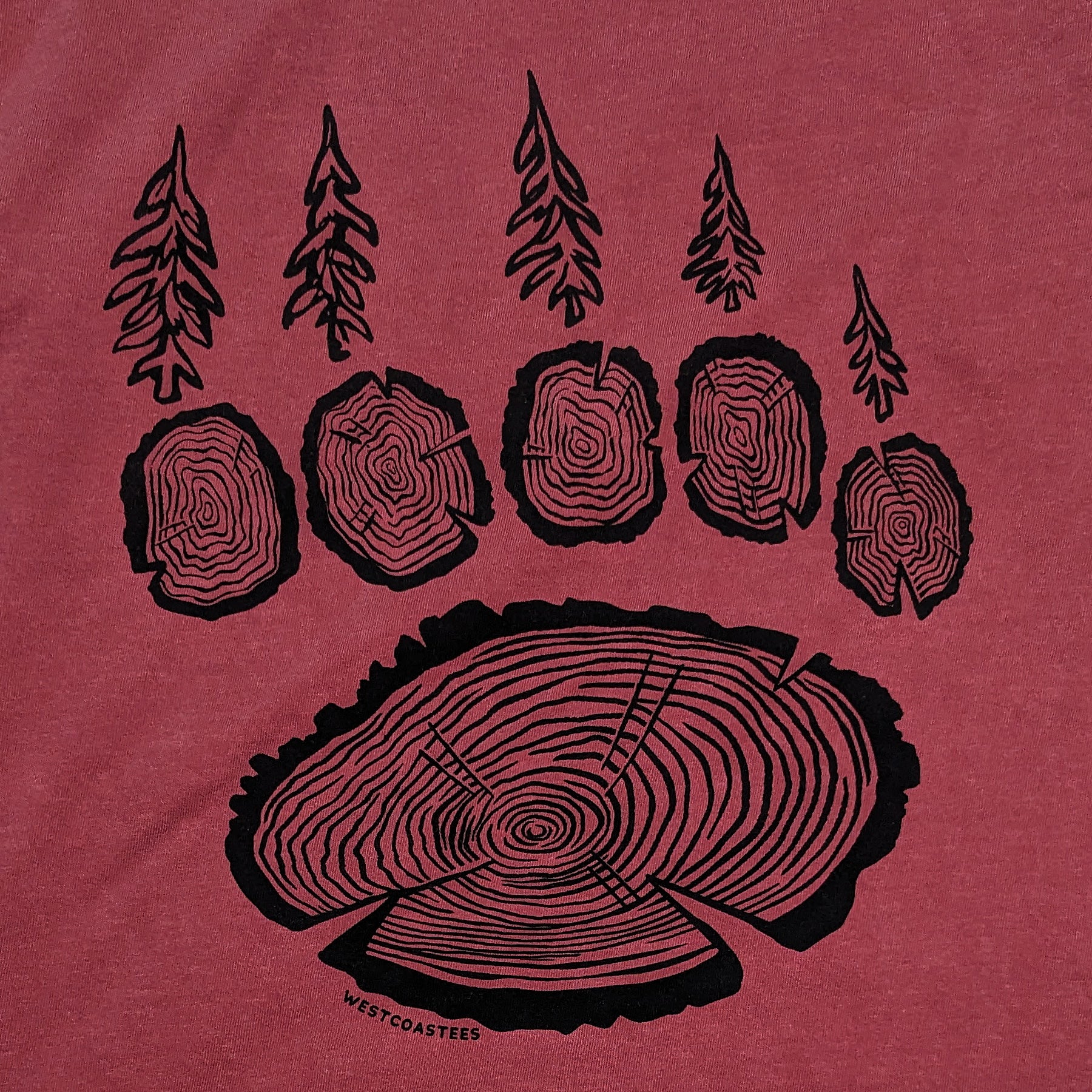 Adult Unisex Forest Paw long sleeve tee