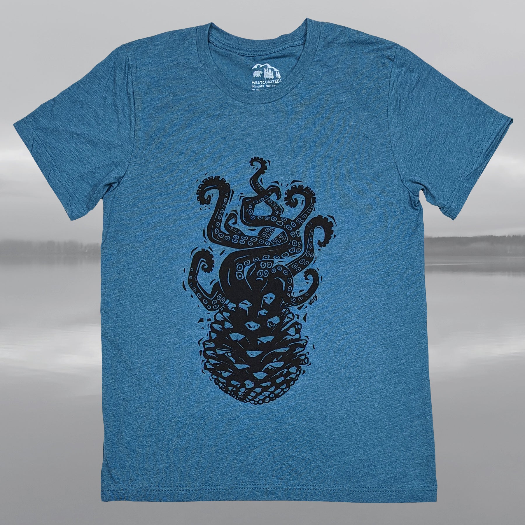 Adult Unisex Pine Cone Octopus T-shirt