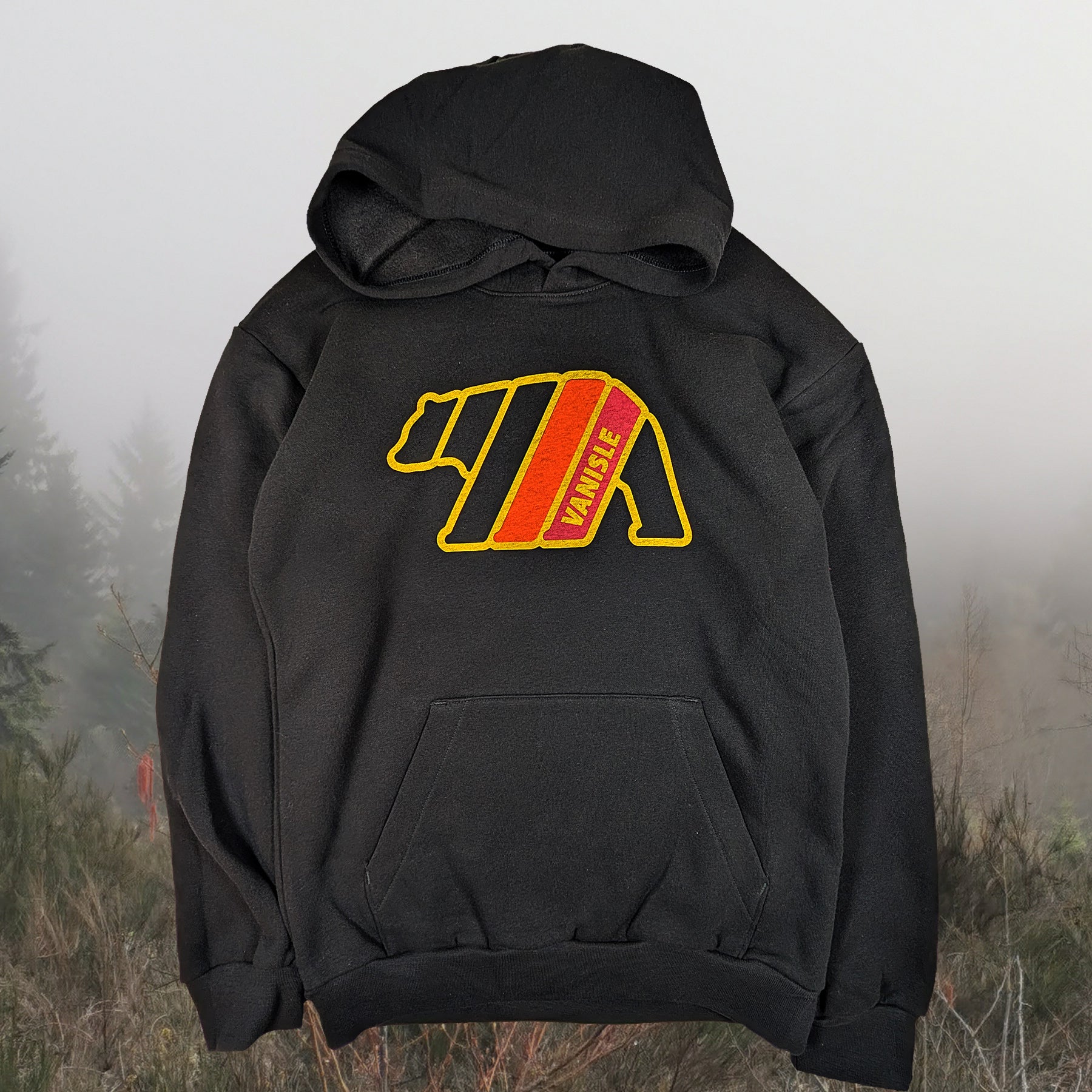 Adult Unisex Retro Bear Hoodie