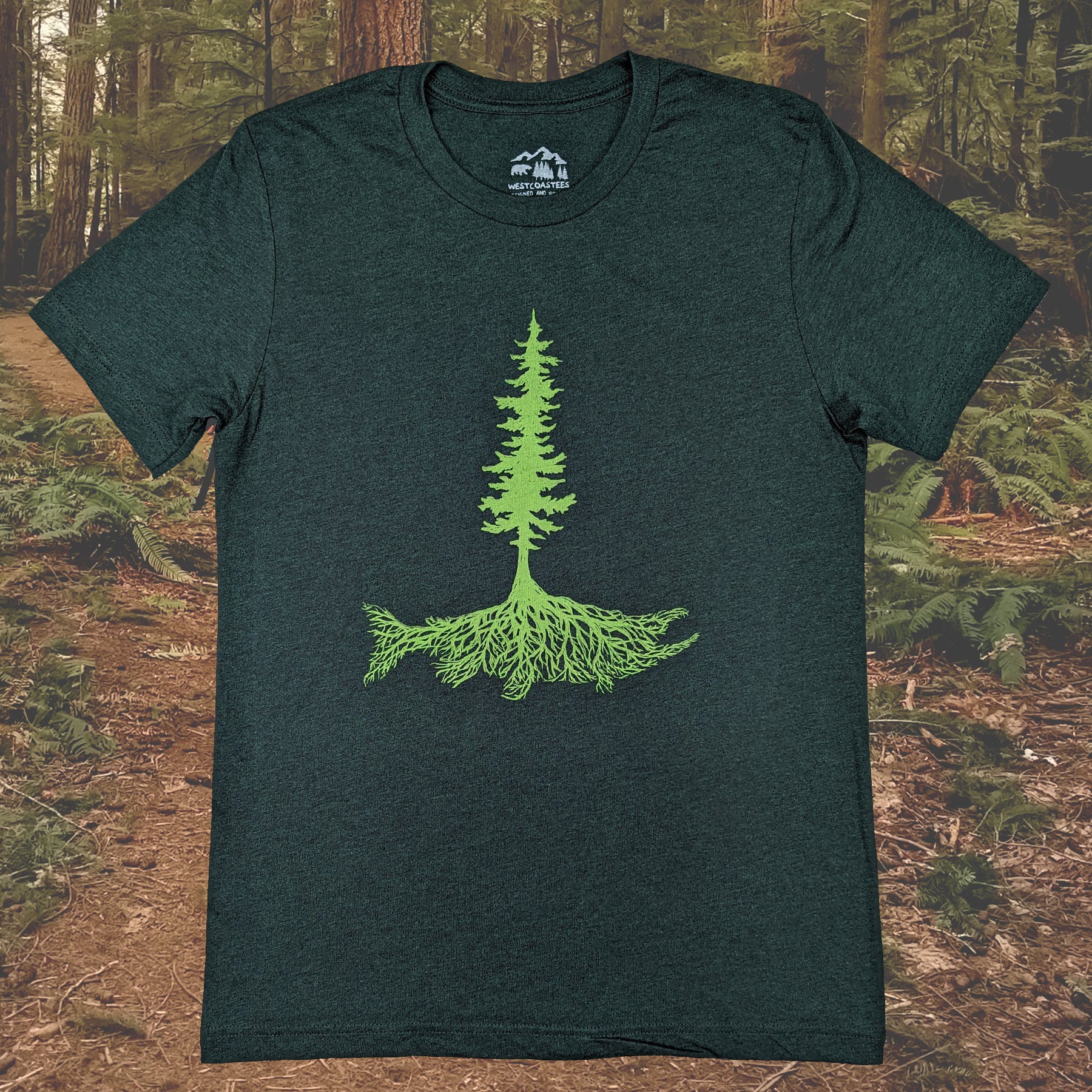 Adult Unisex Salmon Roots Graphic Tee