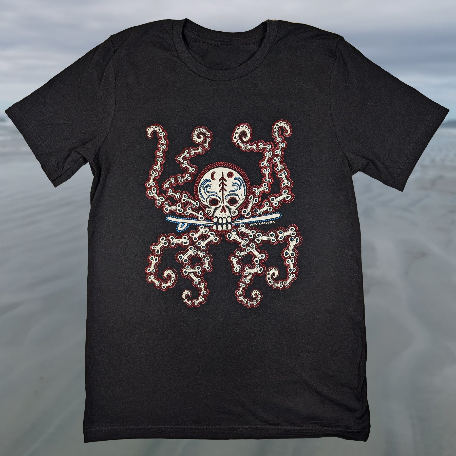 Adult Unisex Octo Sugar Skull T-shirt
