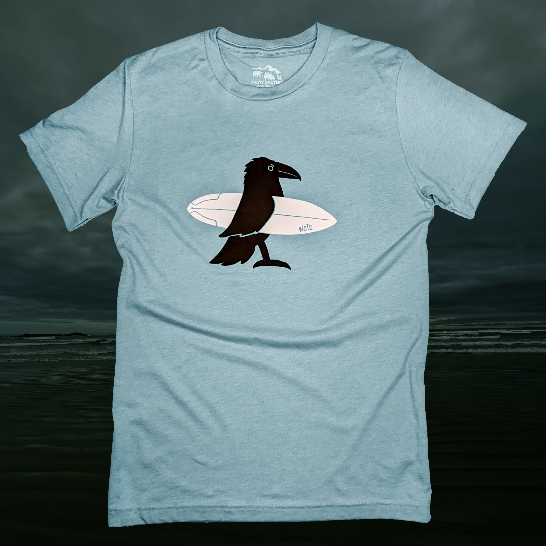 Adult Unisex Surf Raven T-shirt