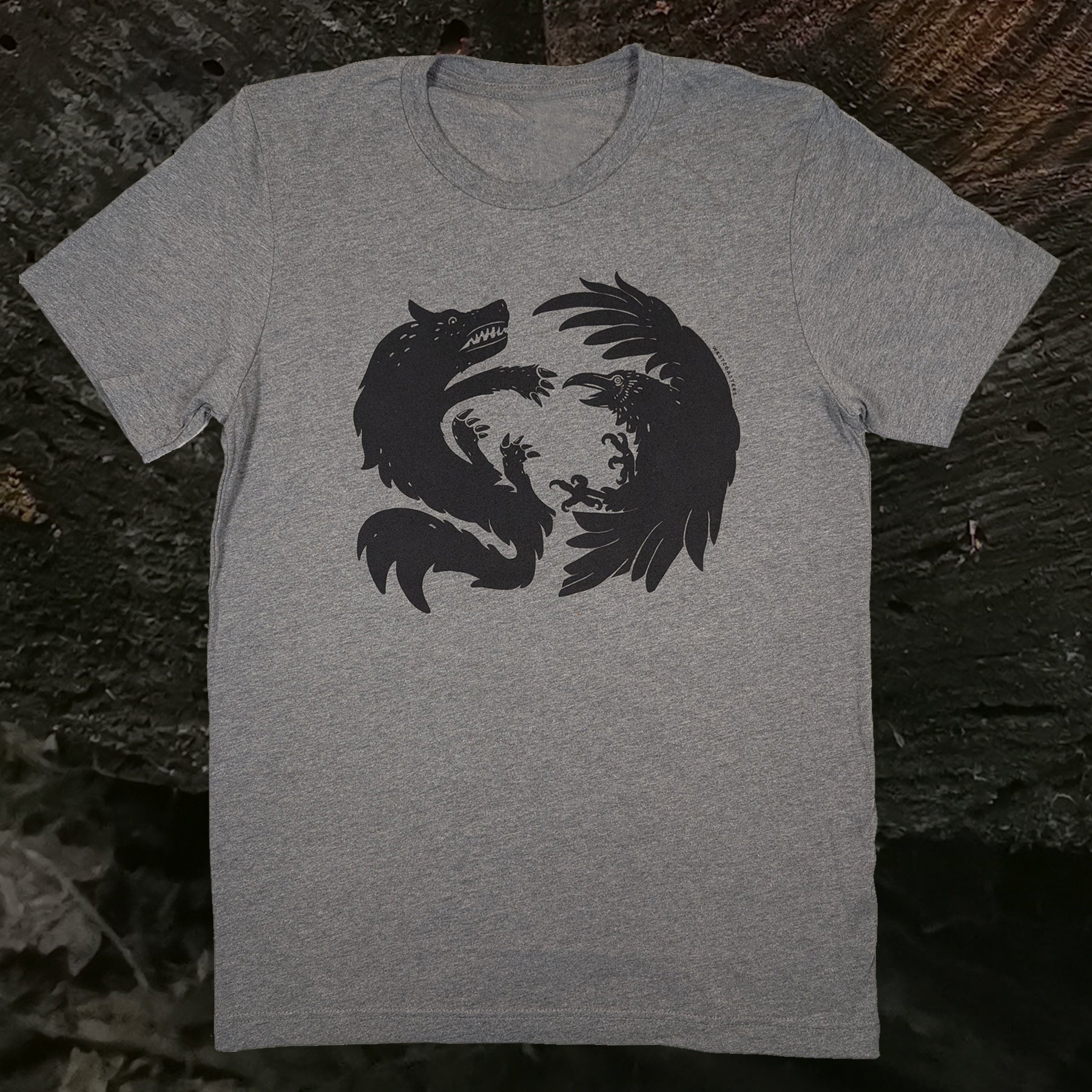 Adult Unisex The Raven and The Wolf T-shirt