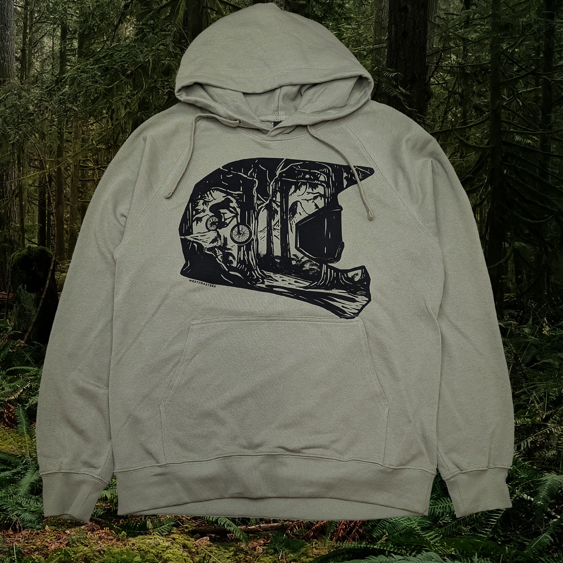 Adult Unisex Forest Helmet Hoodie
