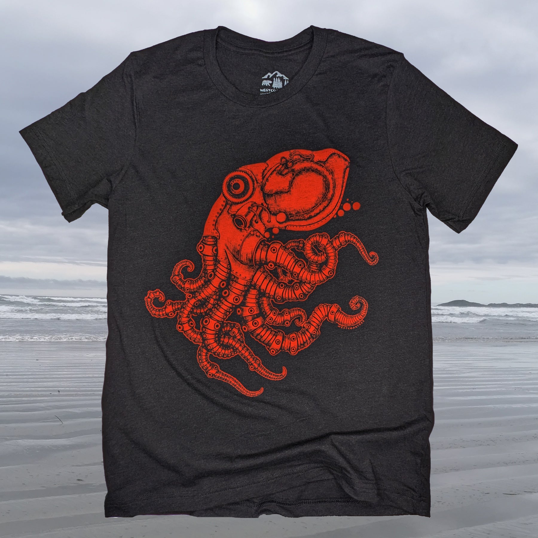 Adult Unisex Steampunk Octopus T-shirt