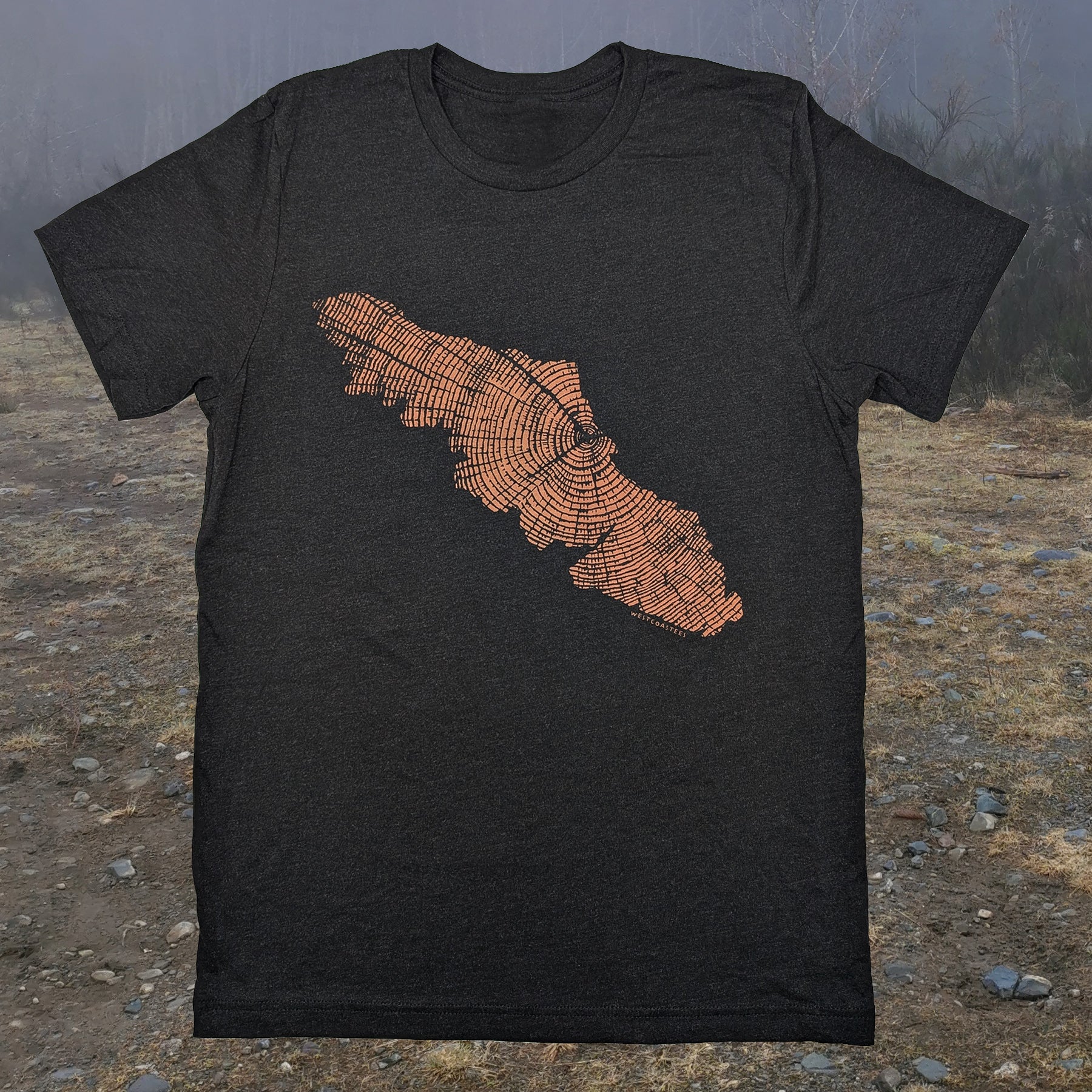 Adult Unisex Woodgrain Island T-shirt
