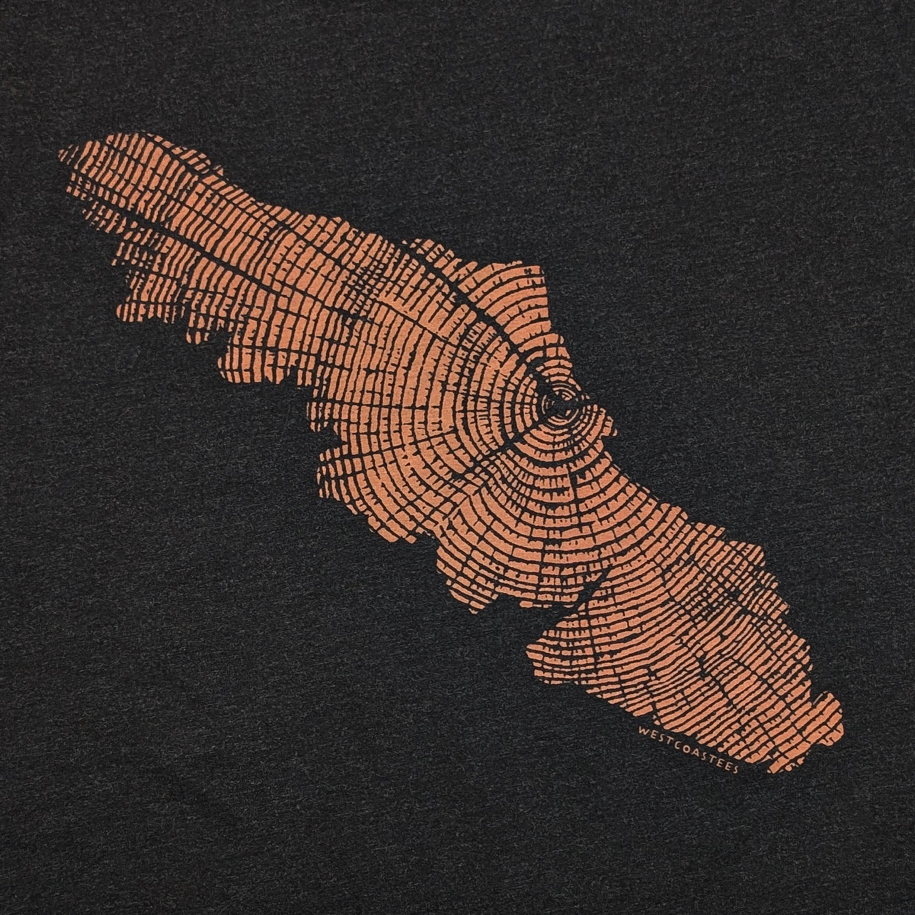 Adult Unisex Woodgrain Island T-shirt