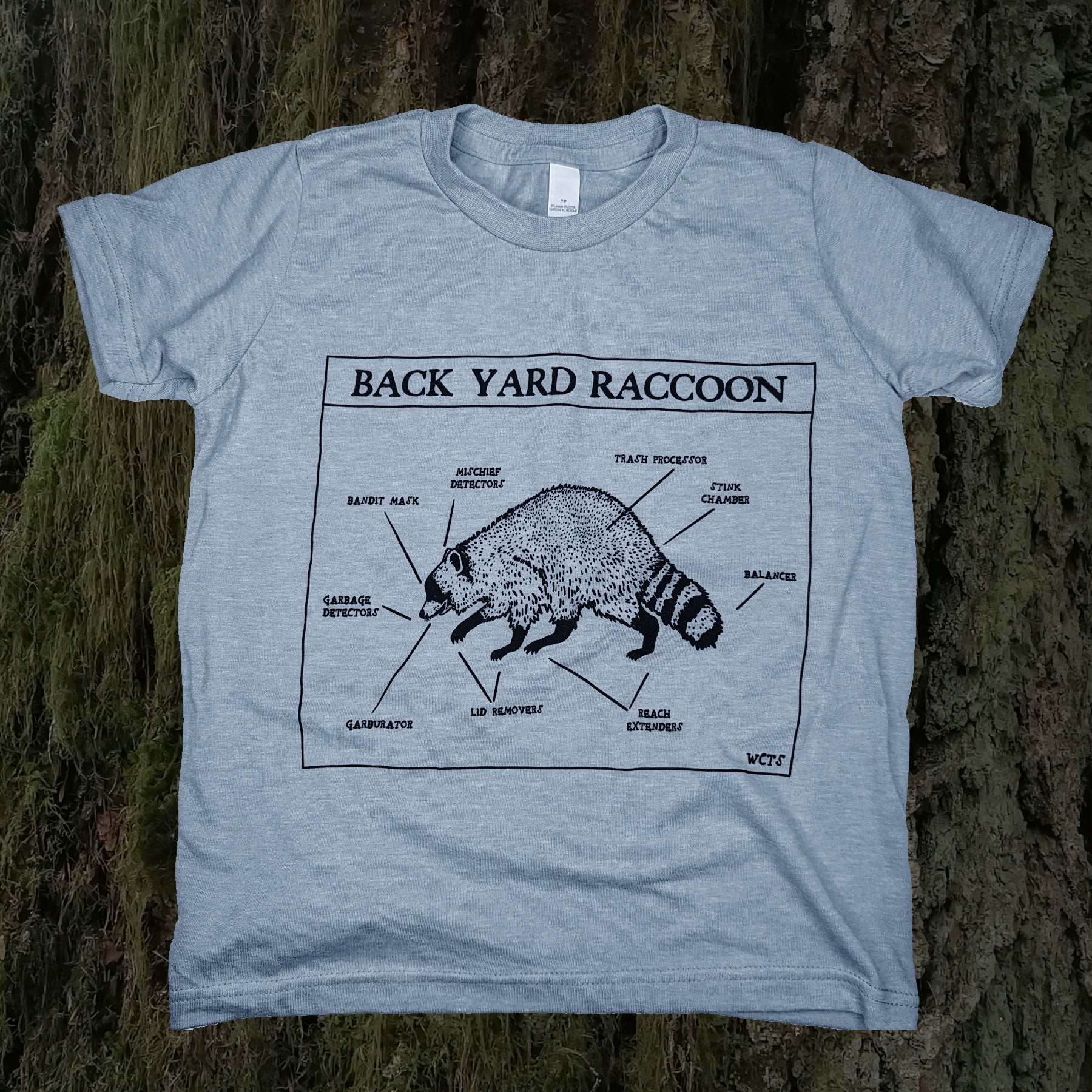 Kid's Backyard Raccoon T-Shirt