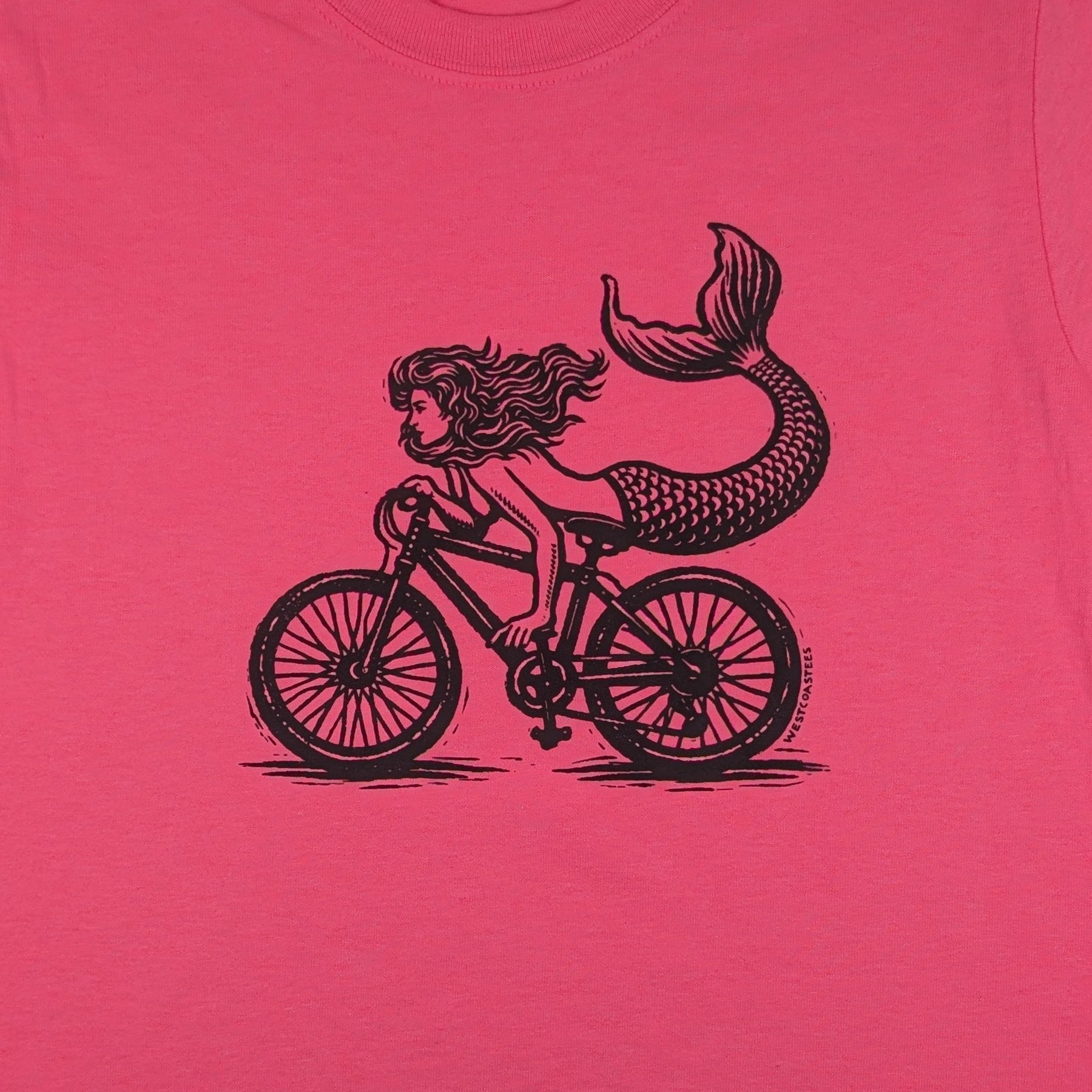 Kid's Biking Mermaid T-shirt