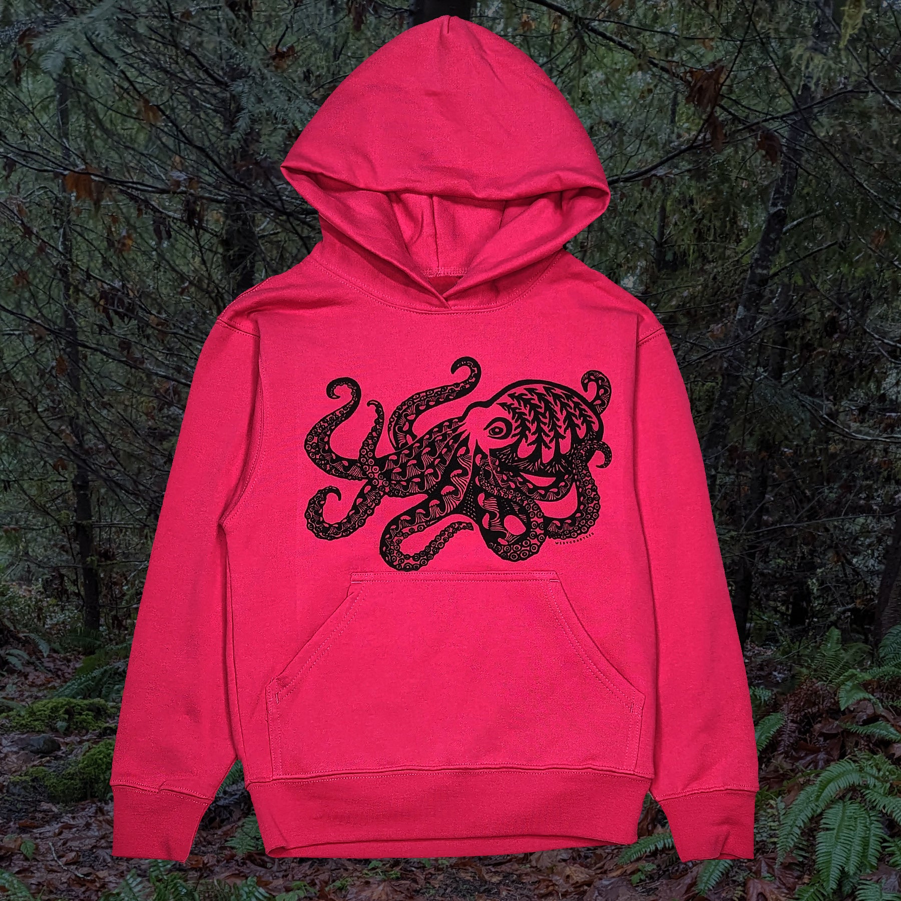 Kid's Forest Octopus Hoodie