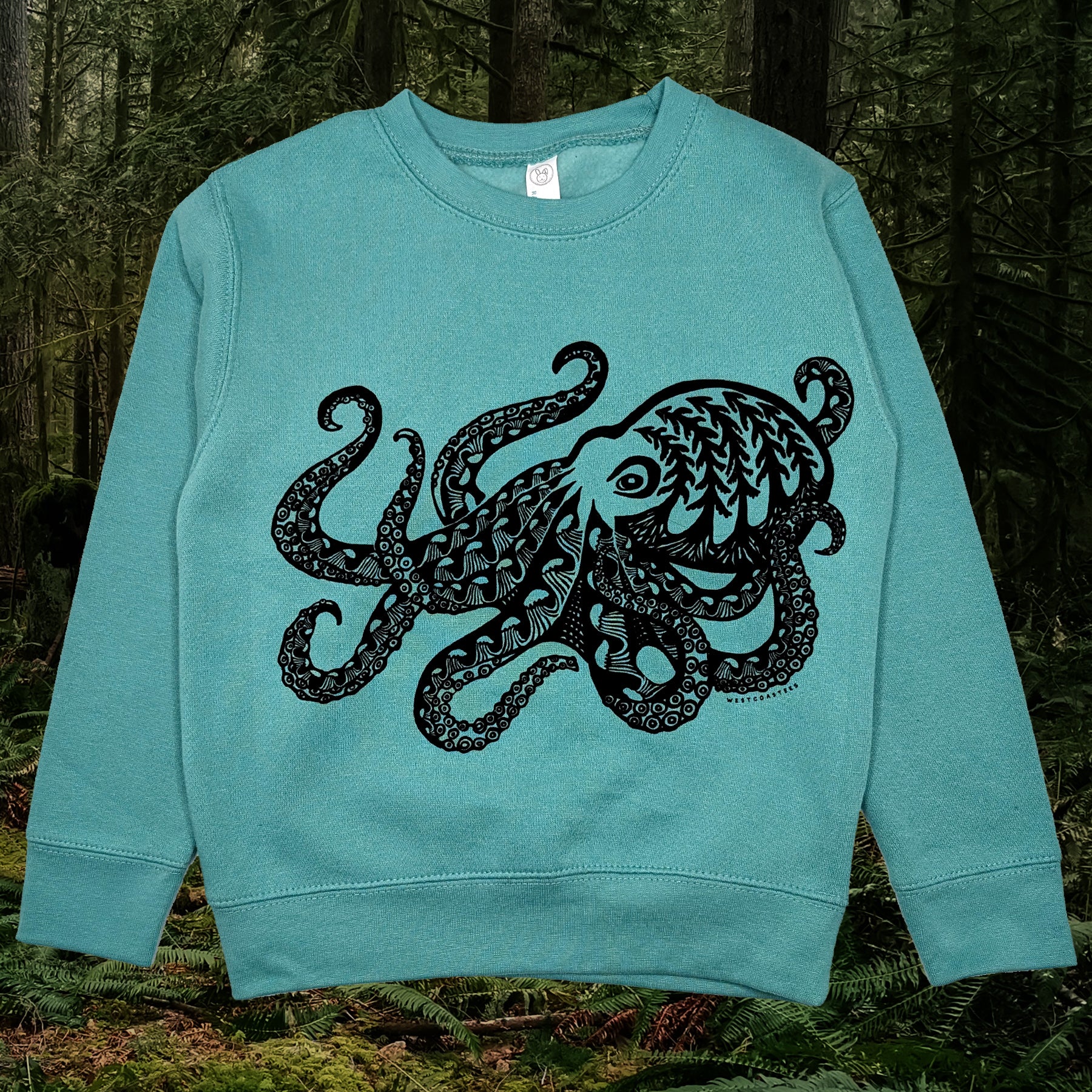 Kid's Forest Octopus Sweater