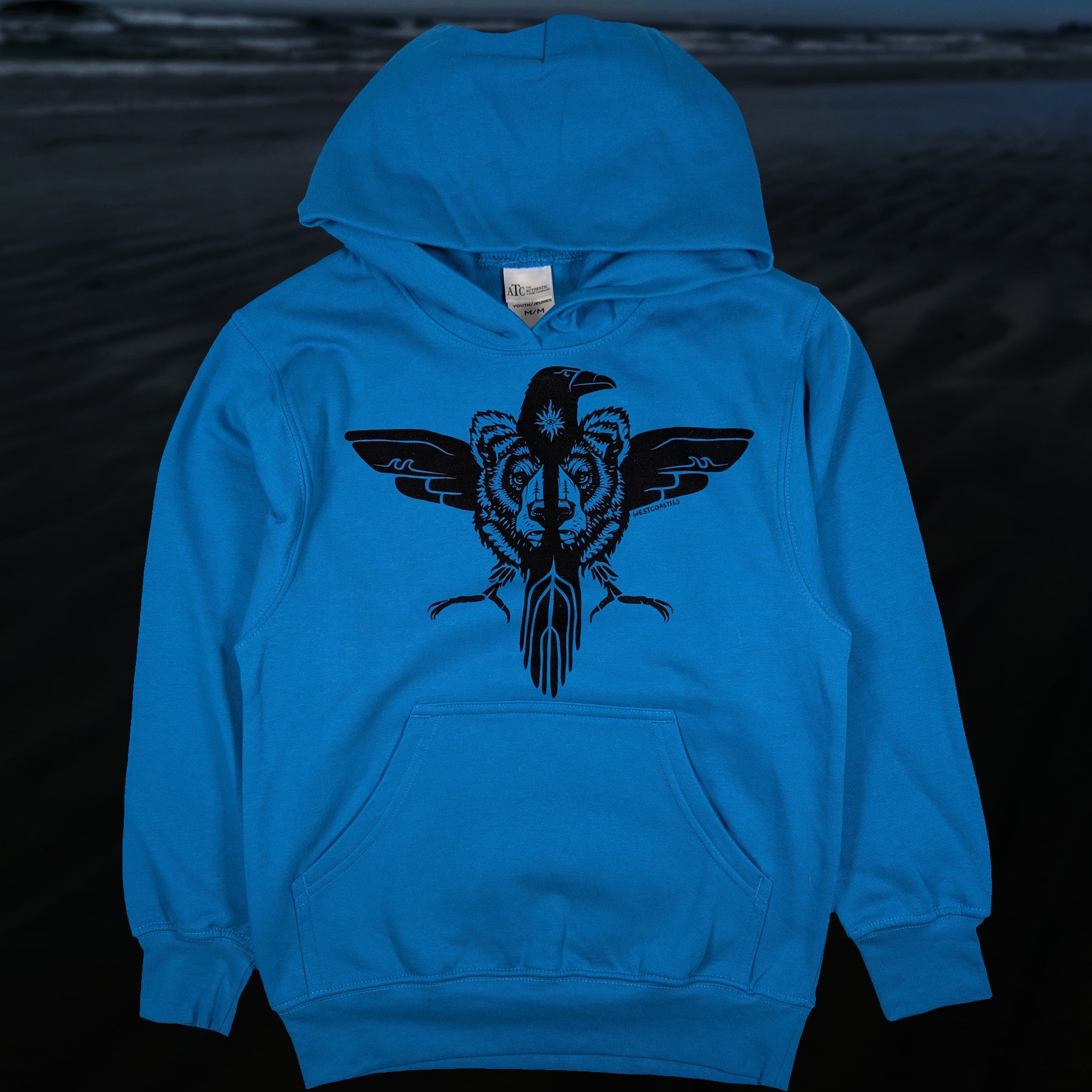 Kid's Raven Bear Hoodie
