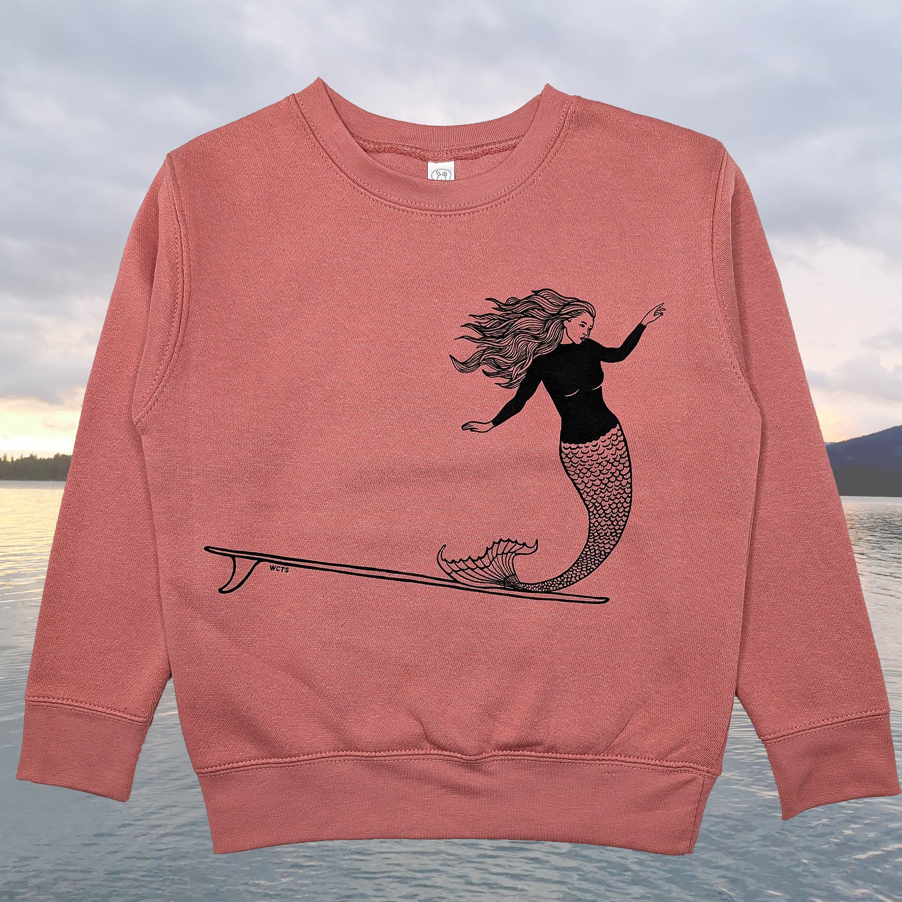 Kid's Surfing Mermaid Sweater