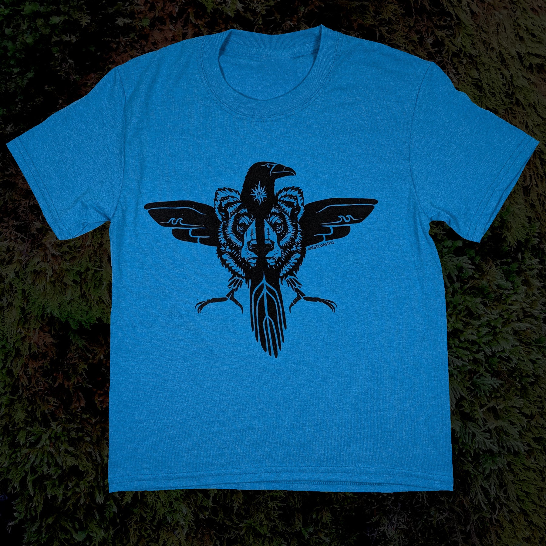 Kid's Raven Bear Crewneck T-shirt
