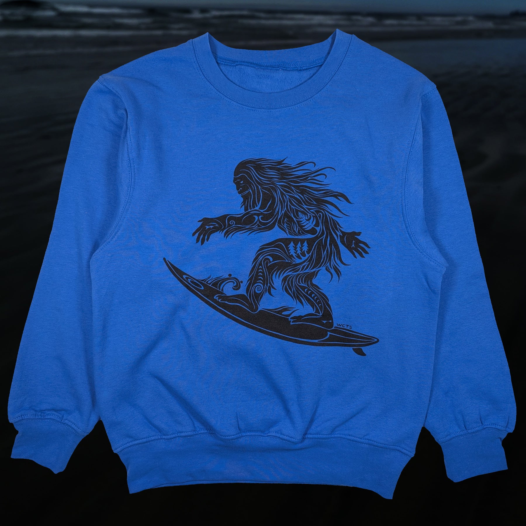 Kid's Surf Squatch Crewneck Sweater