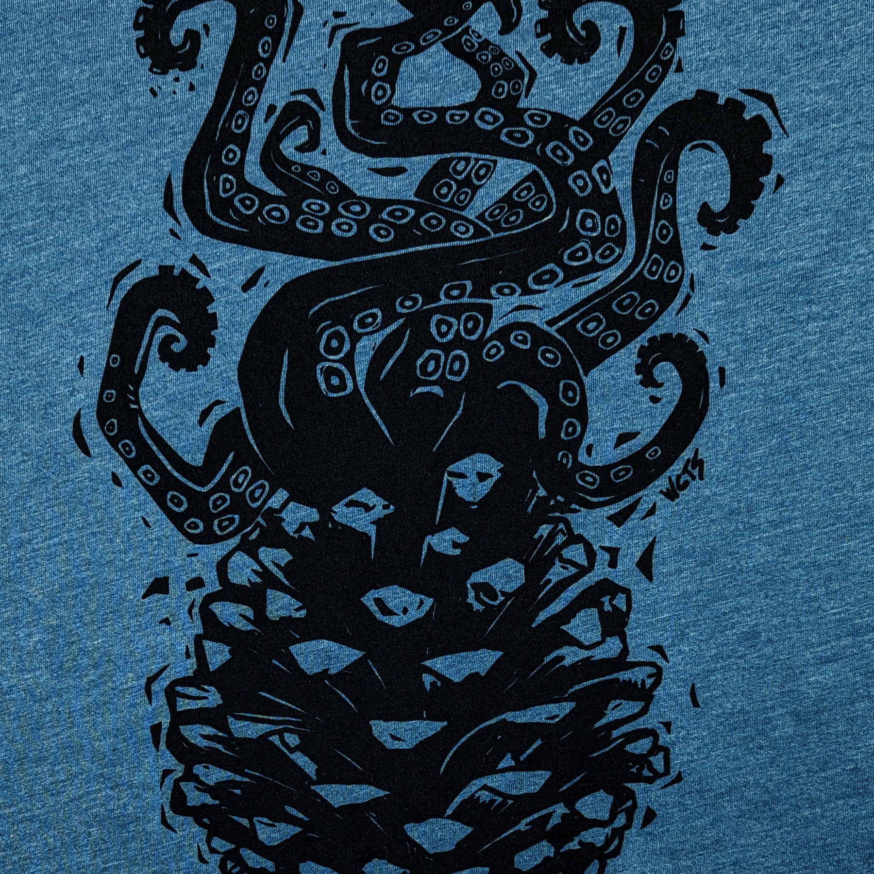 Adult Unisex Pine Cone Octopus T-shirt