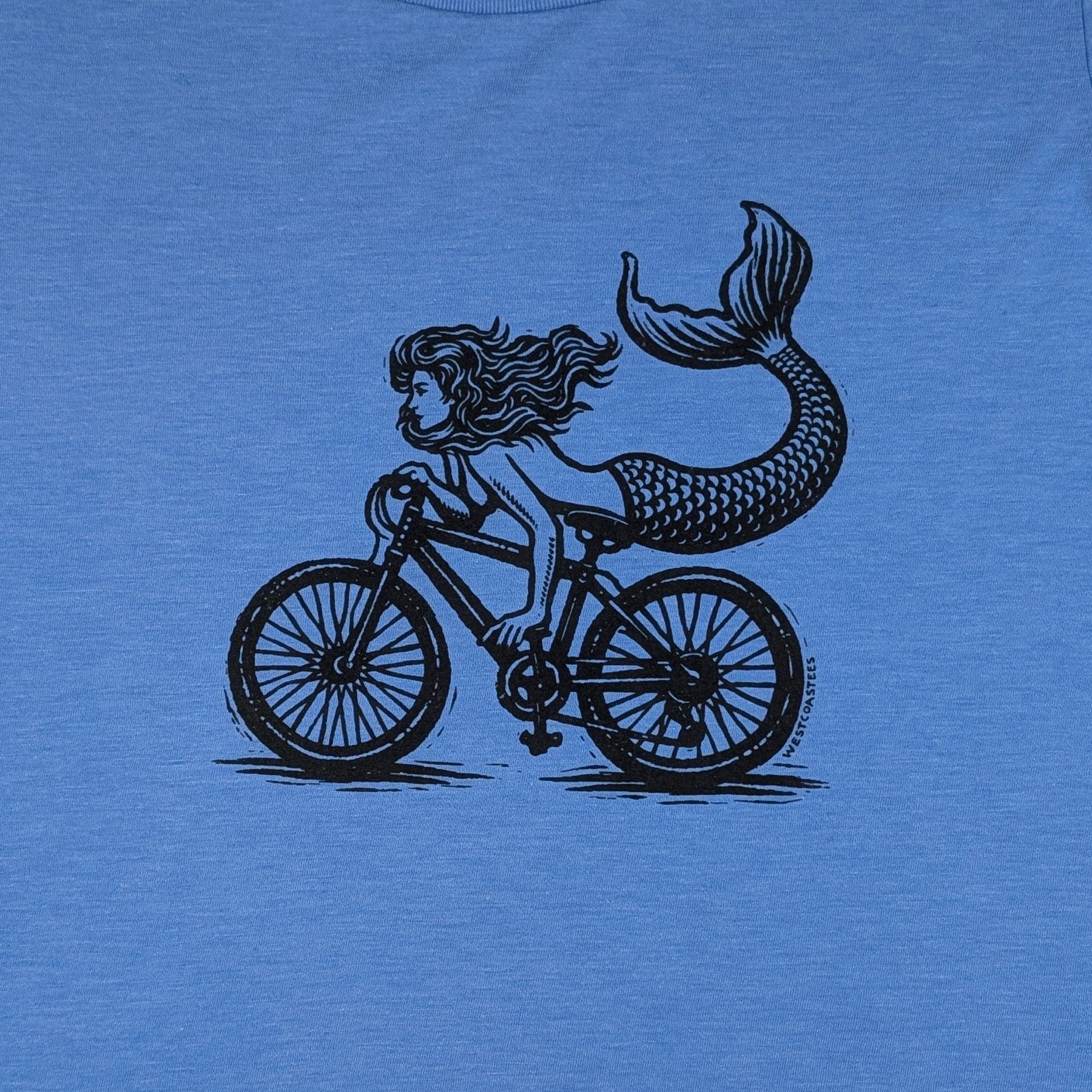 Women's Biking Mermaid Scoop Neck T-shirt