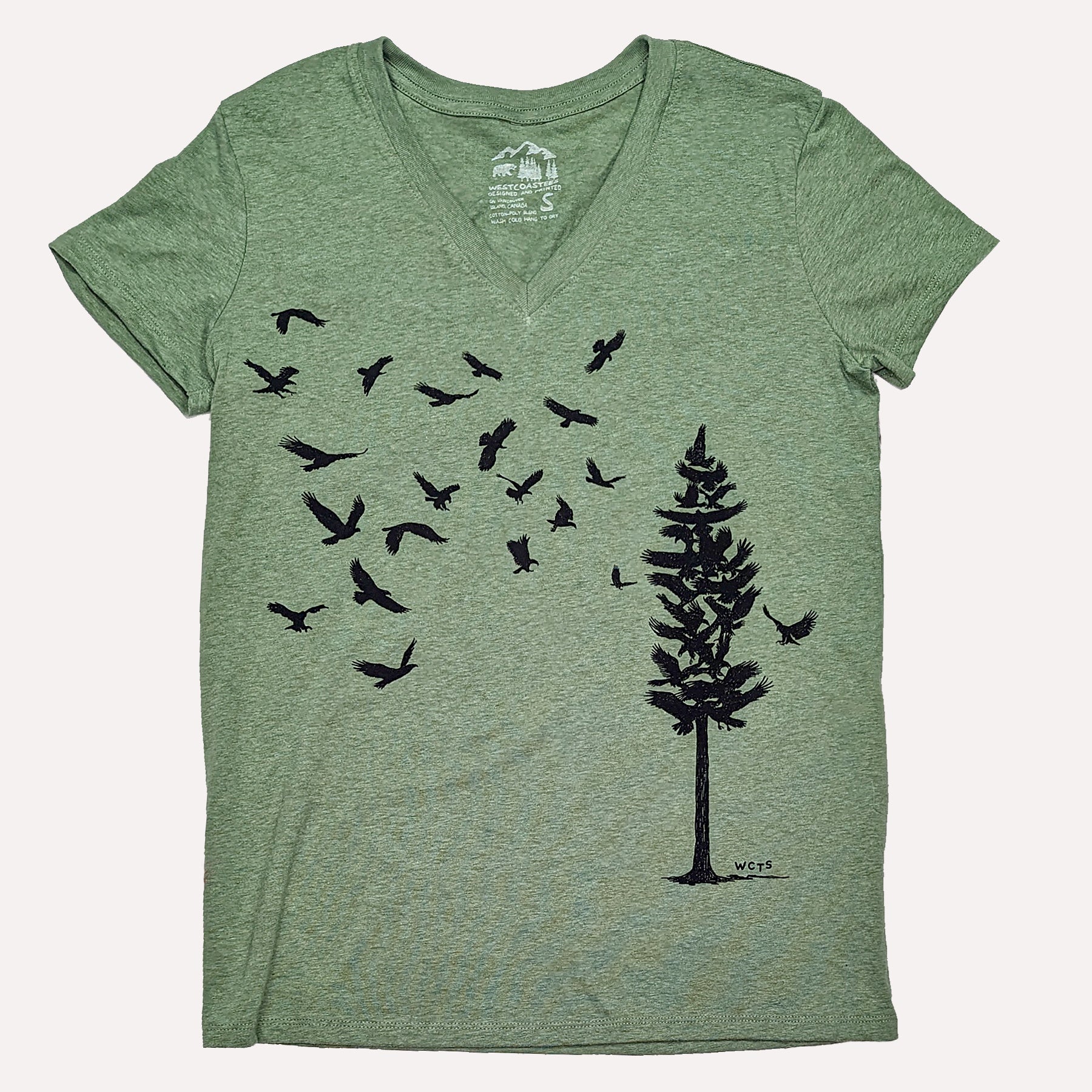 Women's Eagle Pine V-neck T-shirt