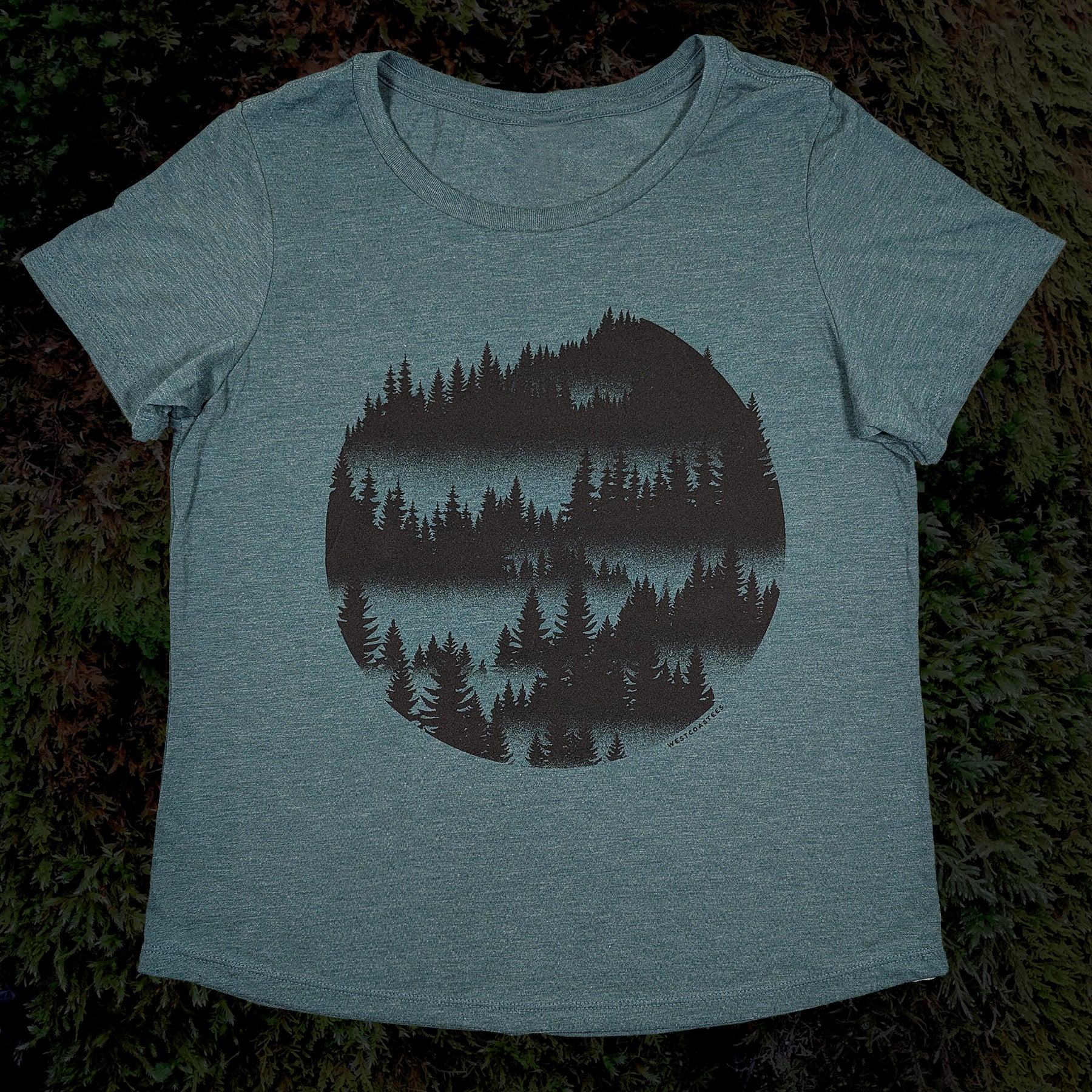 Women's Misty Forest Scoop Neck T-shirt