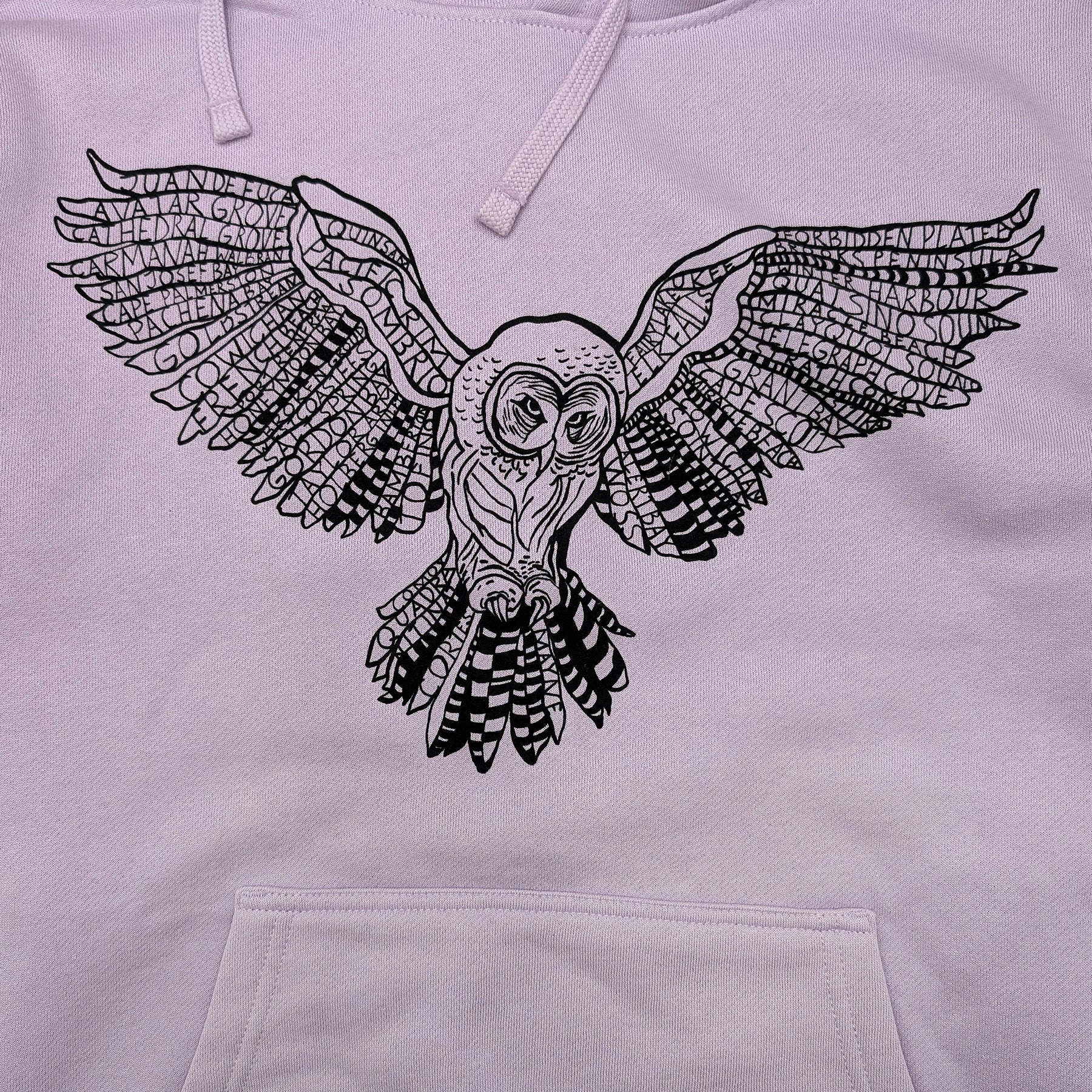 Women's Unisex Owl Places Hoodie
