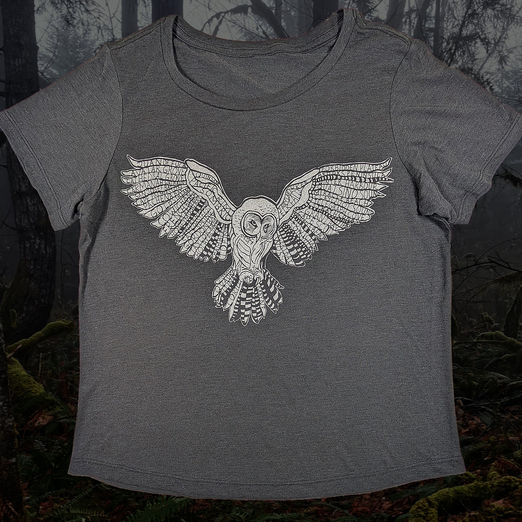 Women's Owl Places Scoop Neck T-shirt