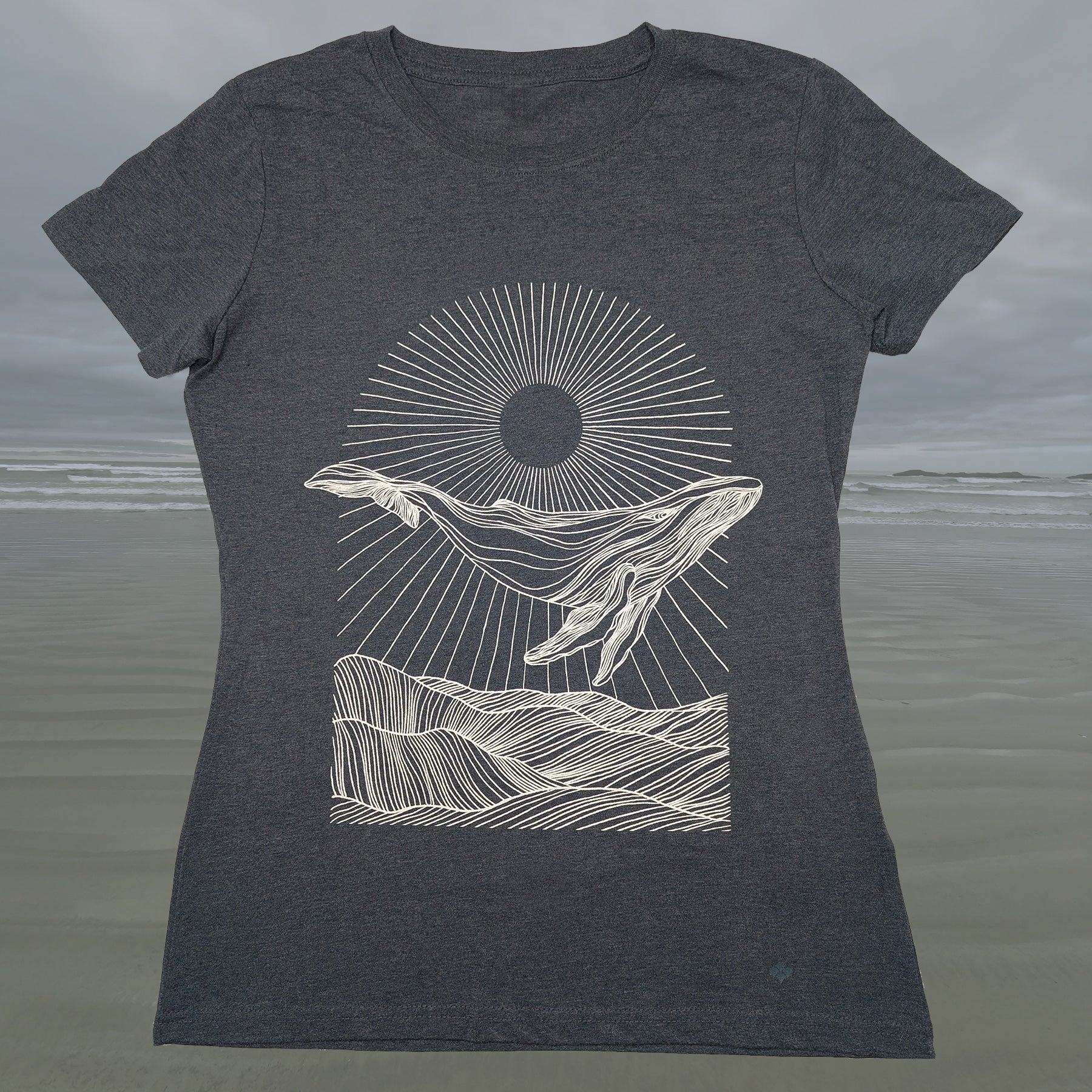 Women's Sun Whale Crewneck T-shirt