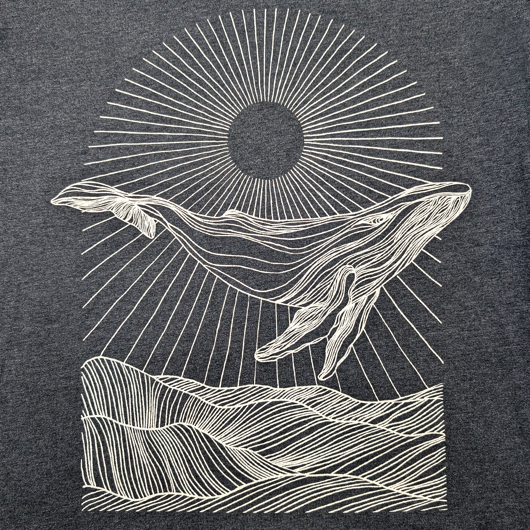 Women's Sun Whale Crewneck T-shirt