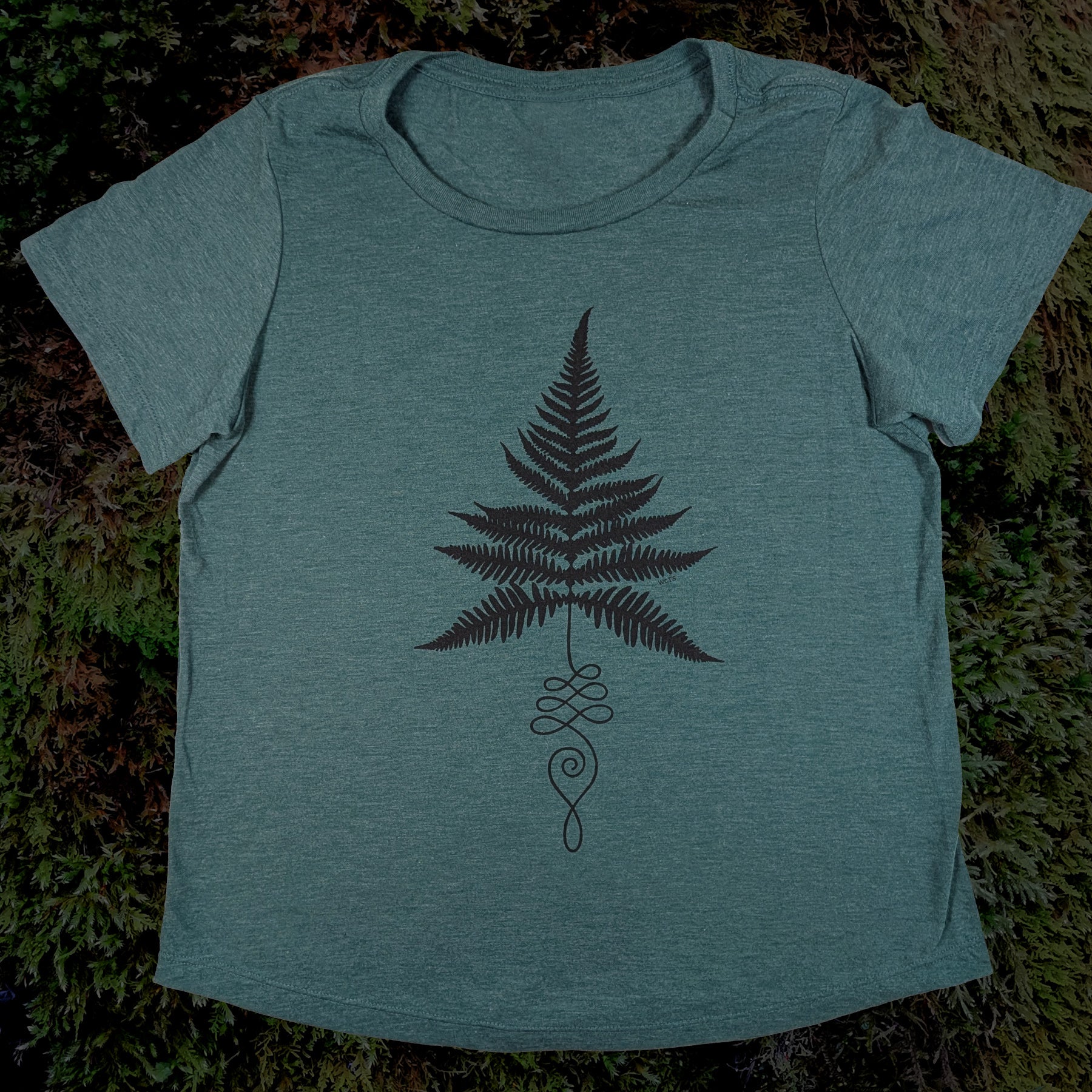 Women's Unalome Fern Scoop Neck T-shirt