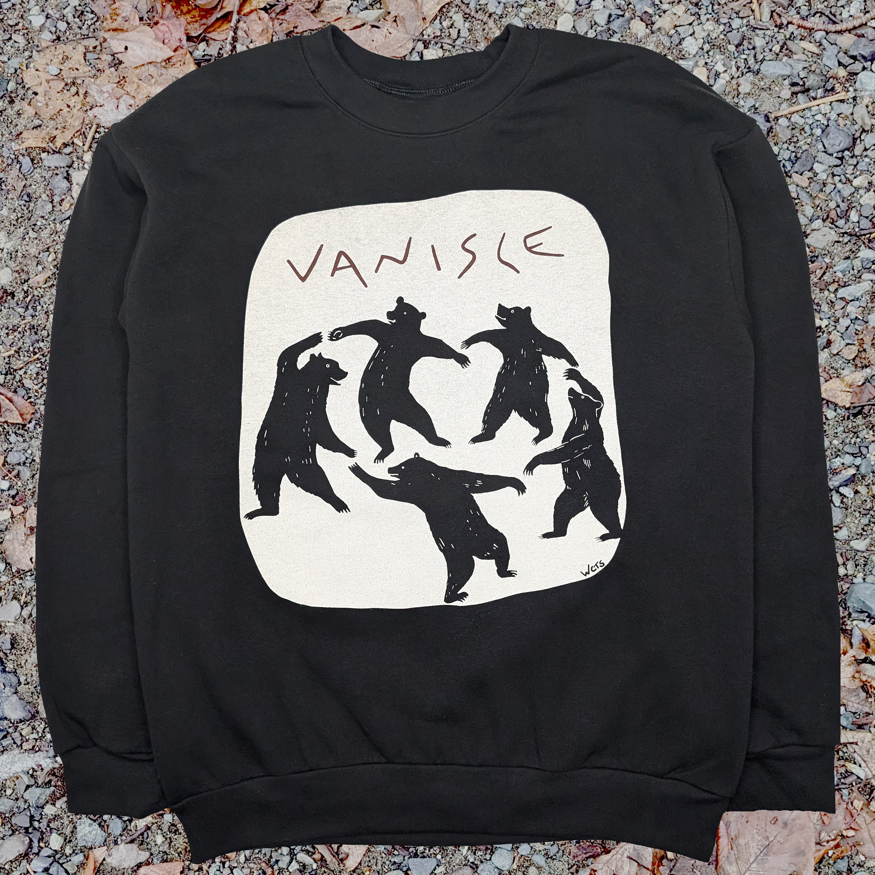 Adult Unisex Dancing Bears Crewneck Sweater