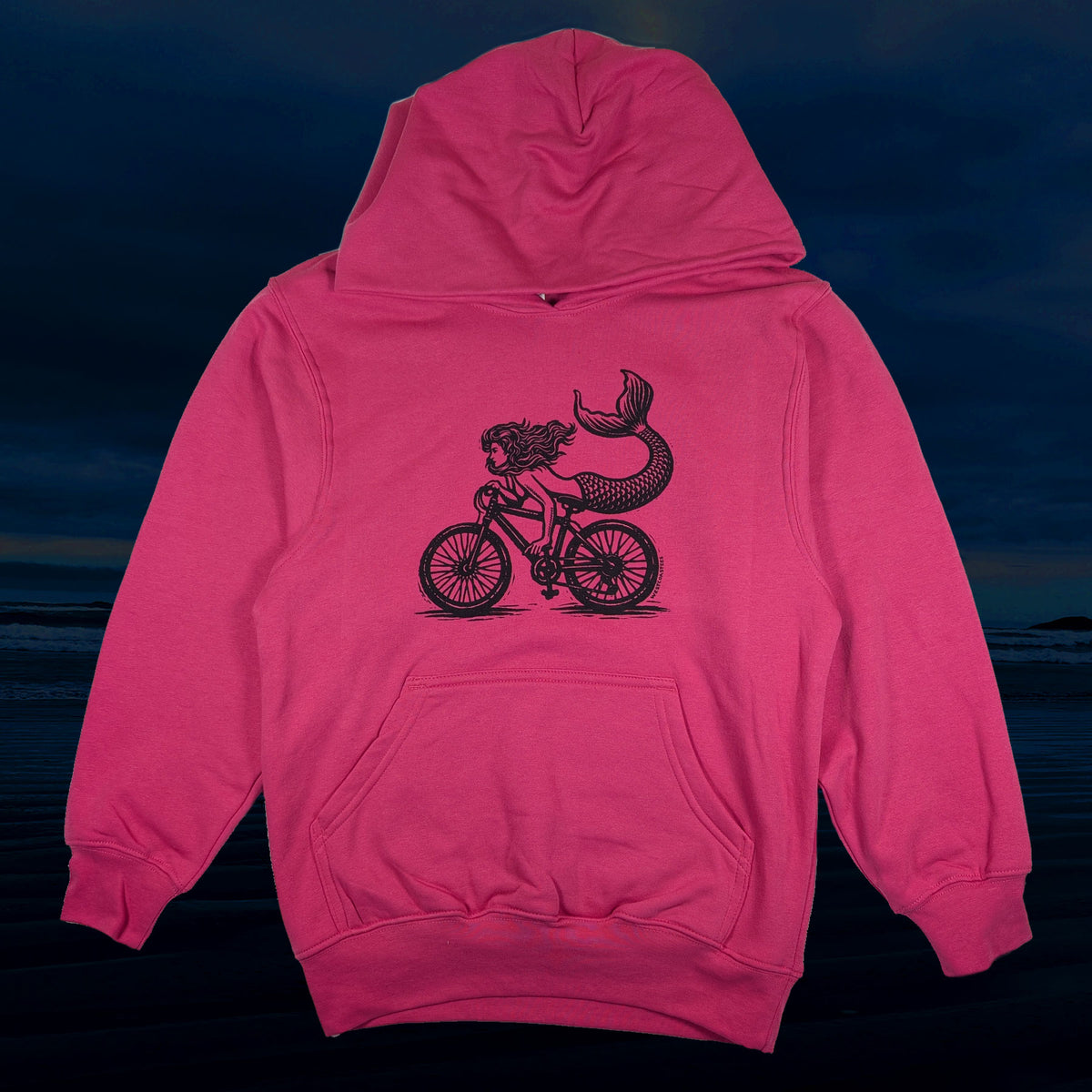 Kid's Biking Mermaid Hoodie
