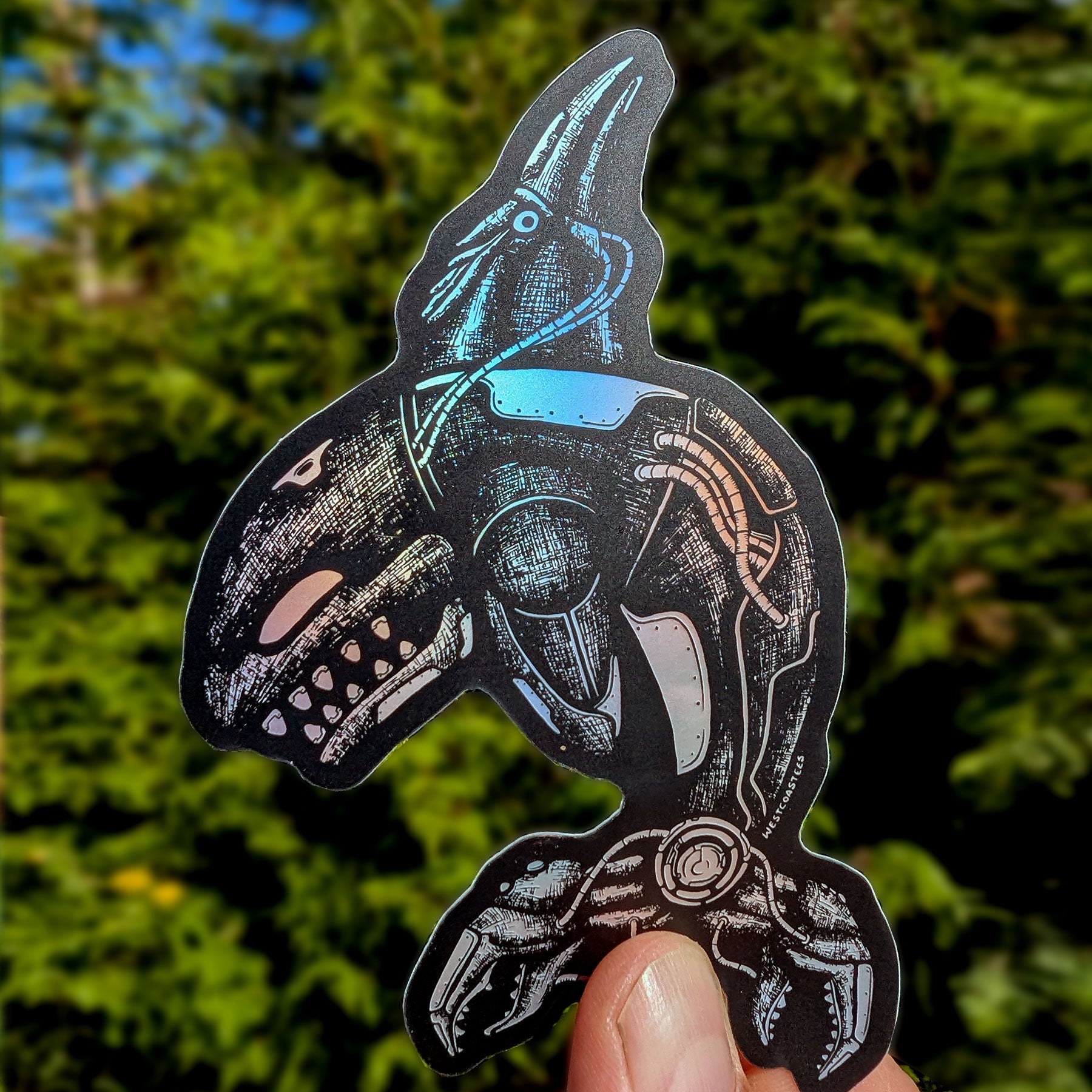 Westcoastees Cyber Orca Sticker
