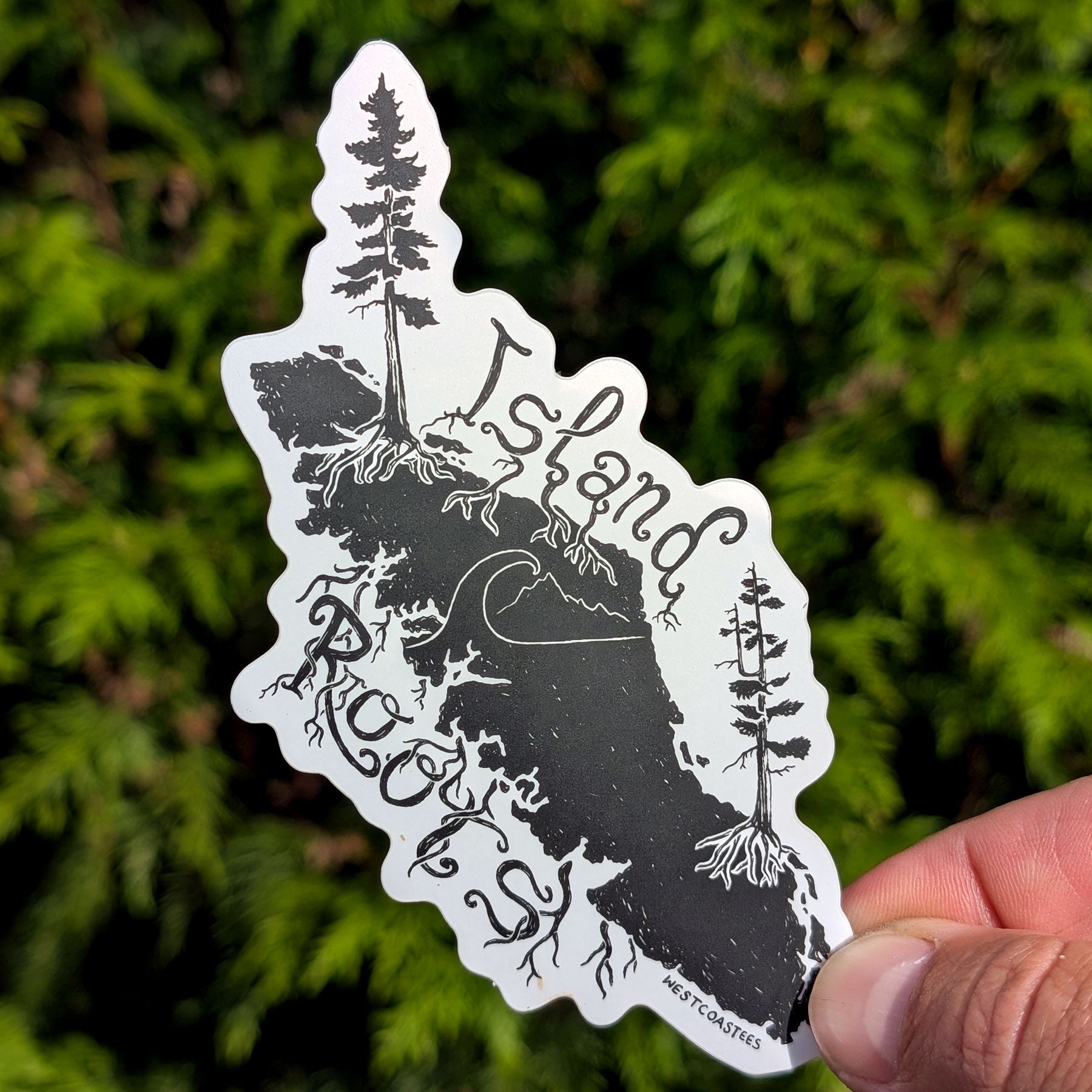 Westcoastees Island Roots Sticker