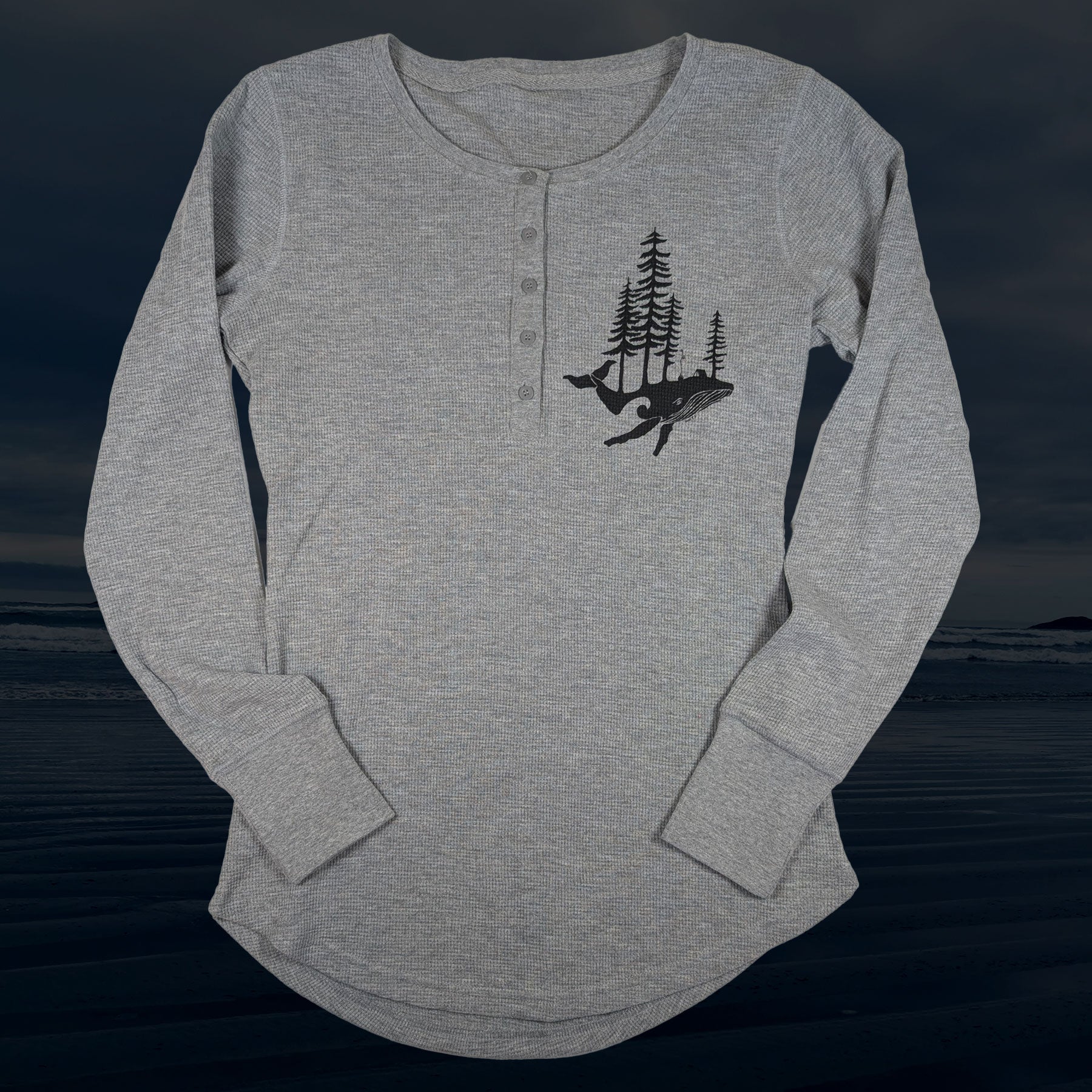 Women's Whale Island Thermal Long Sleeve Henley