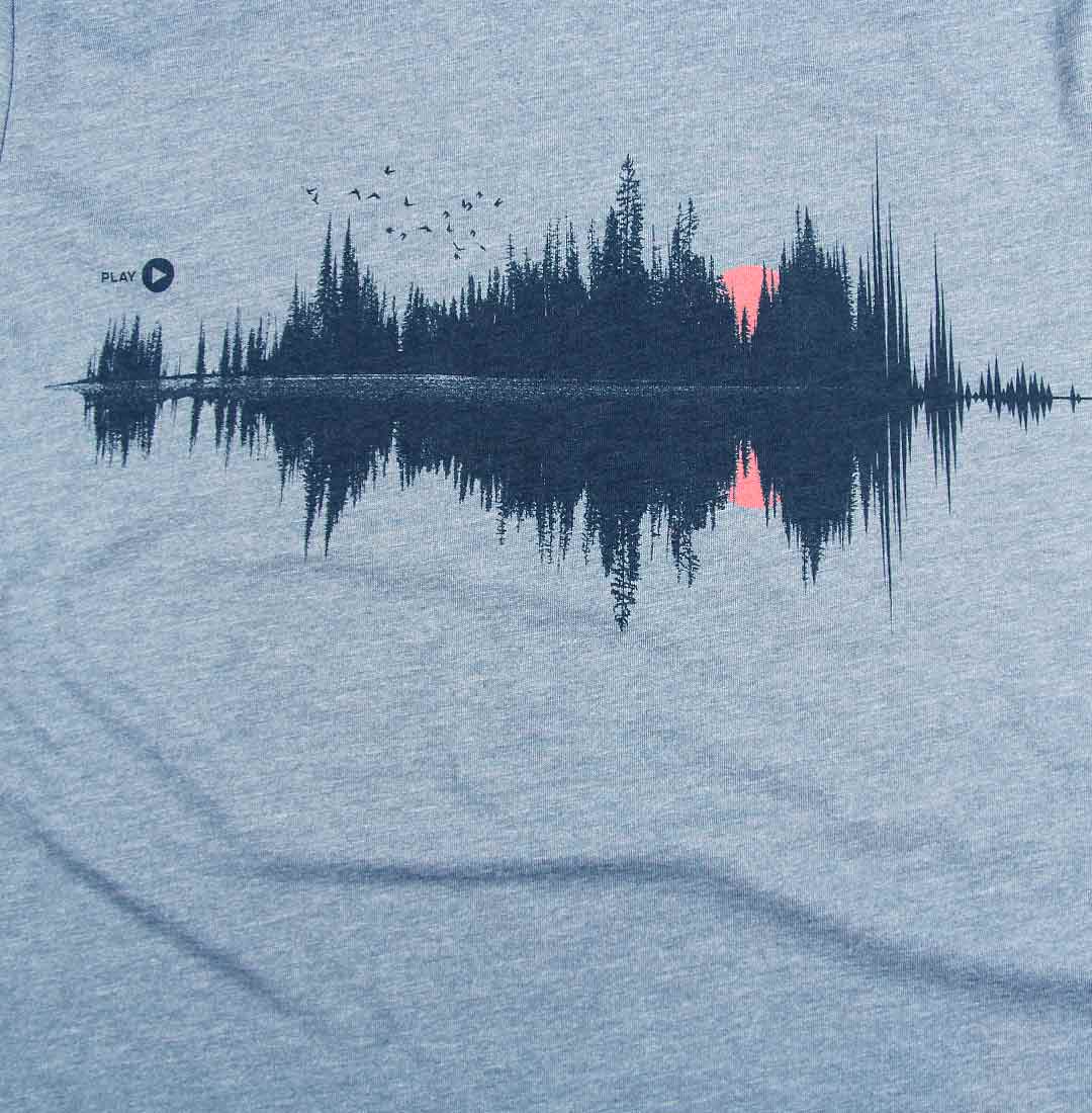 Close-up of Sound-wave Reflection Adult Unisex T-shirt