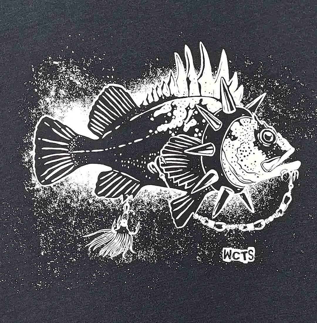Close-up of Punk Rock Cod Adult Unisex T-shirt
