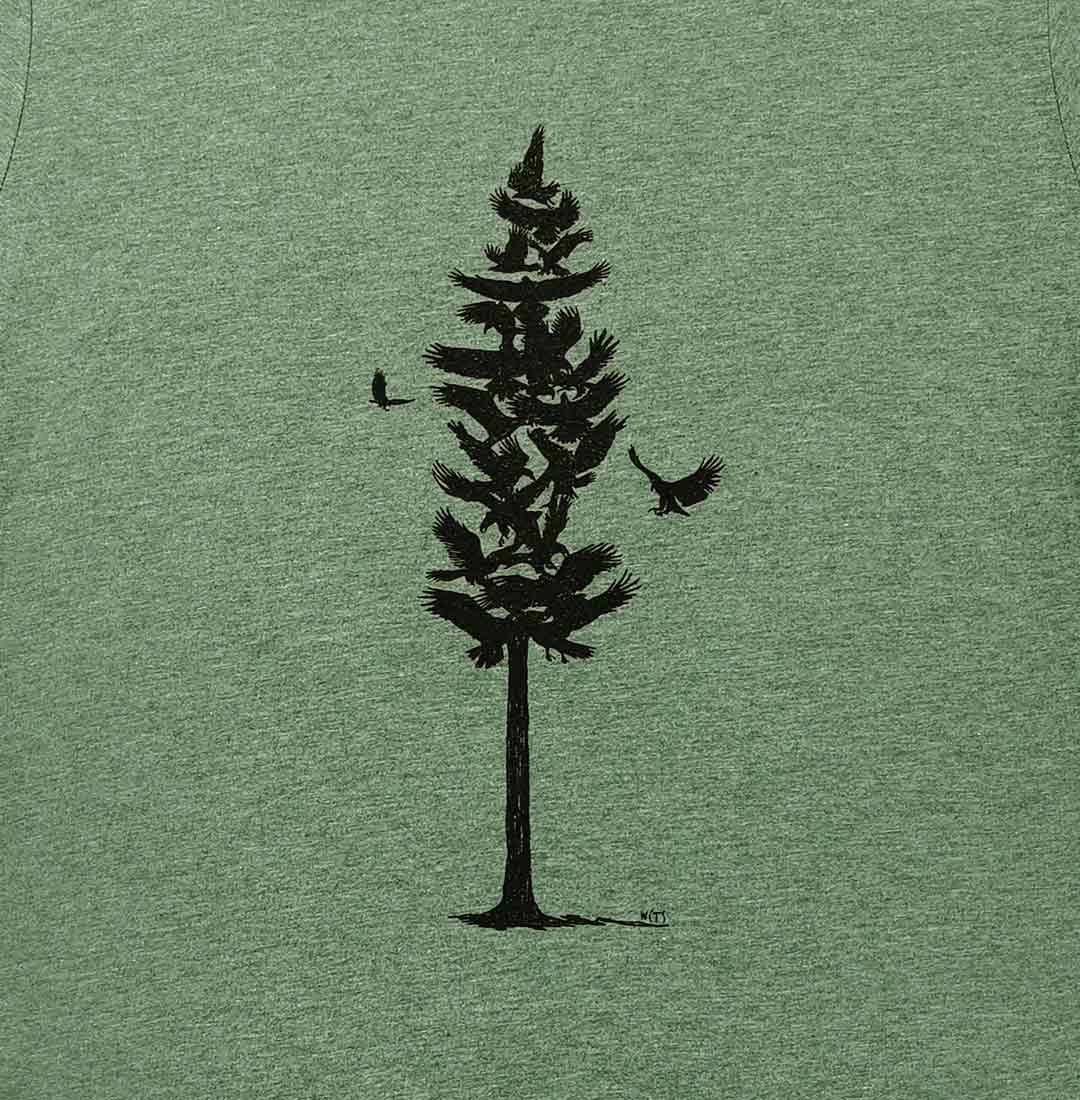 Close-up Eagle Pine Adult Unisex T-shirt