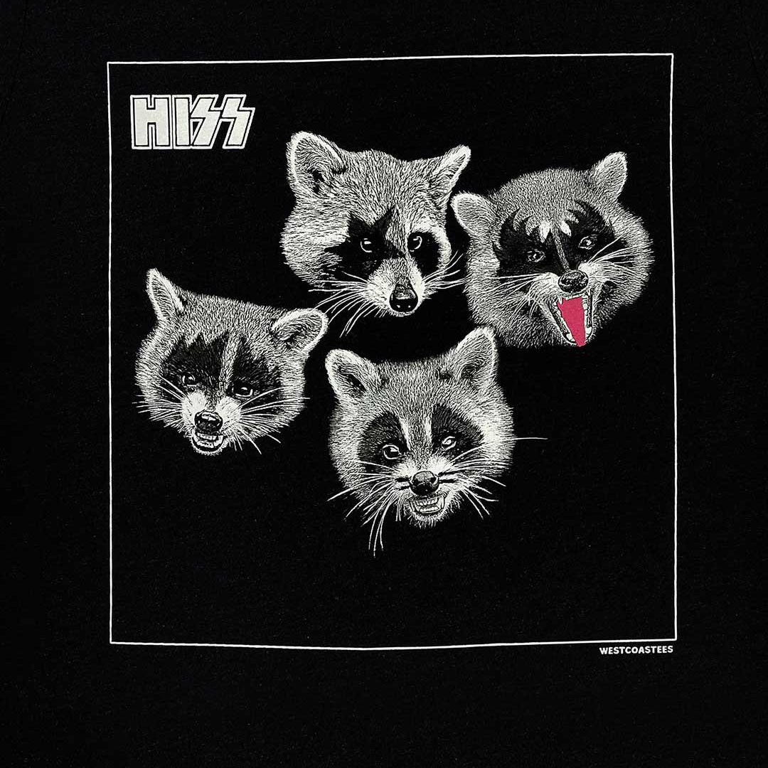 Close-up Kiss Raccoon Adult Unisex T-shirt