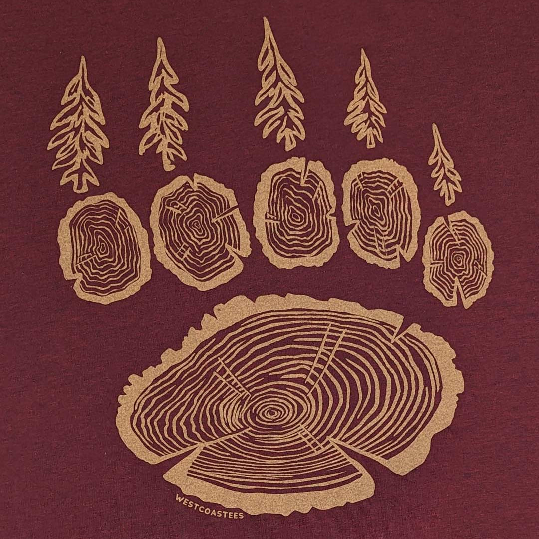 close-up of Forest Paw Unisex T-shirt