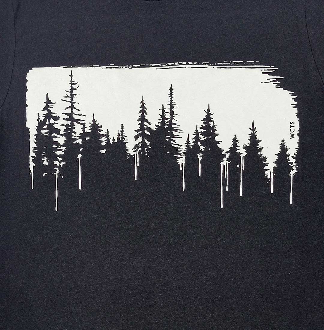 Close-up of Painted Forest Adult Unisex T-shirt