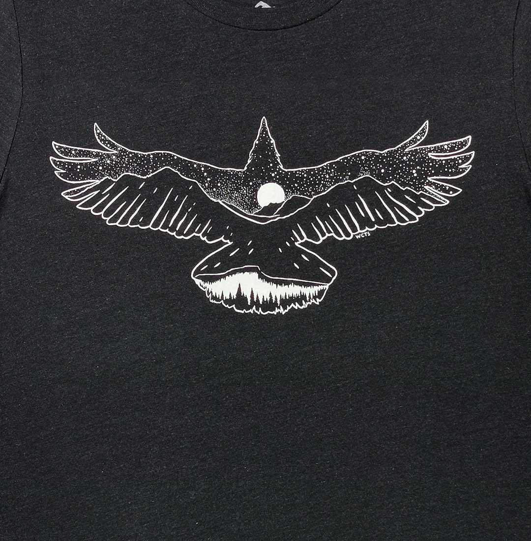Close-up Raven Moon Adult Unisex T-shirt