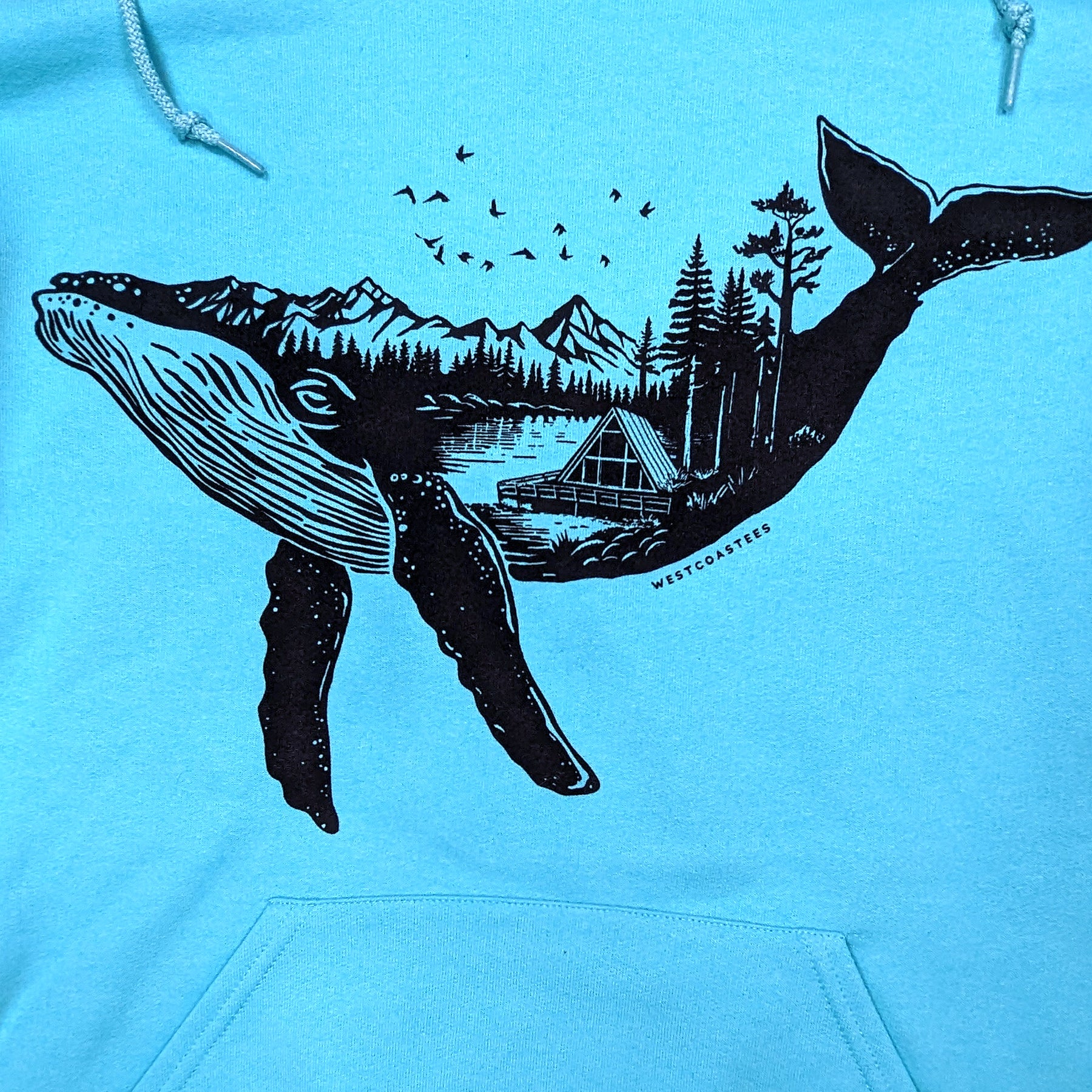 Adult Unisex A-Frame Whale Hoodie